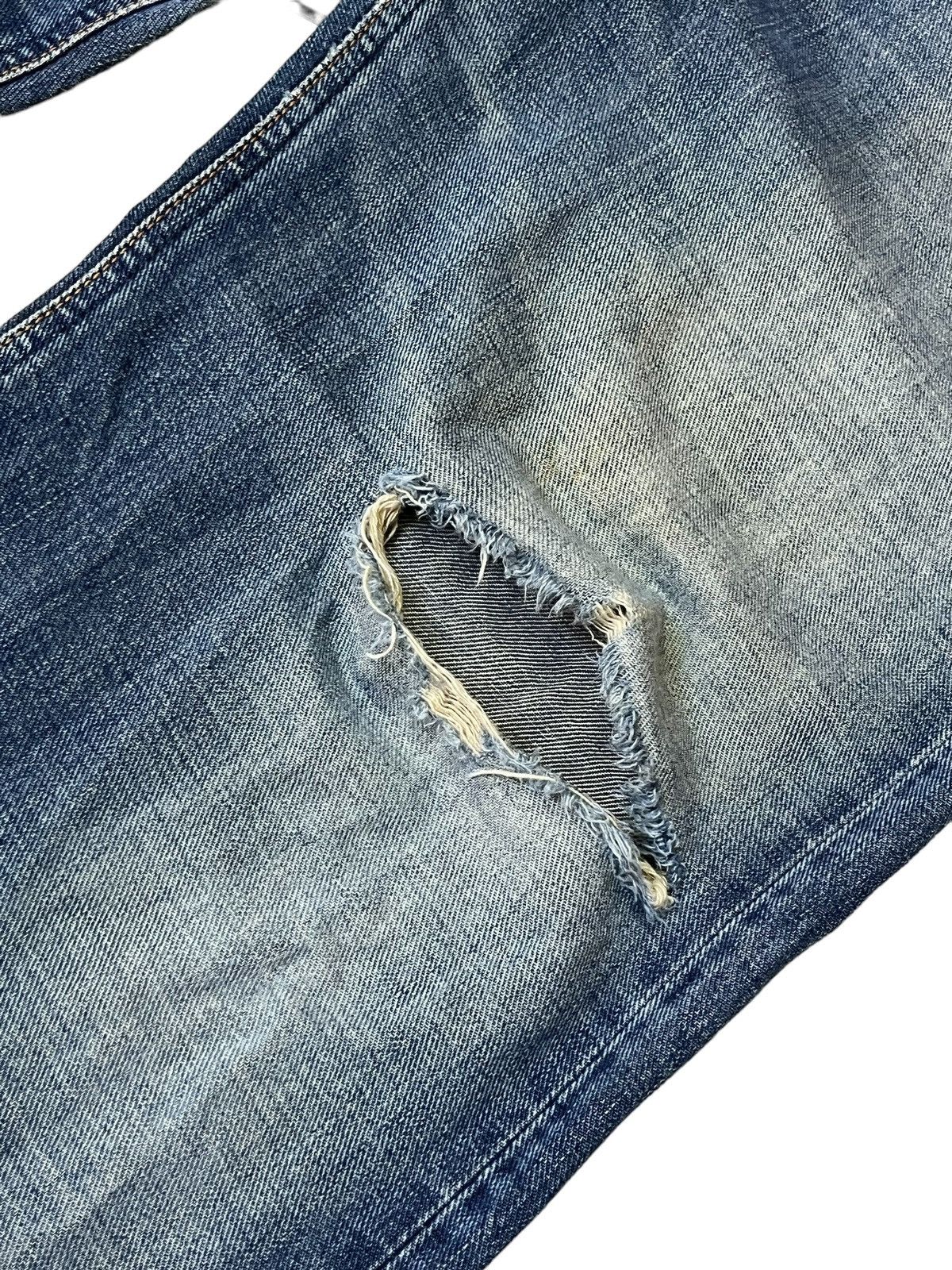 Lee VINTAGE LEE RIDERS REPRO 50s RIPPED HALF SELVEDGE DENIM Size US 35 - 5 Thumbnail