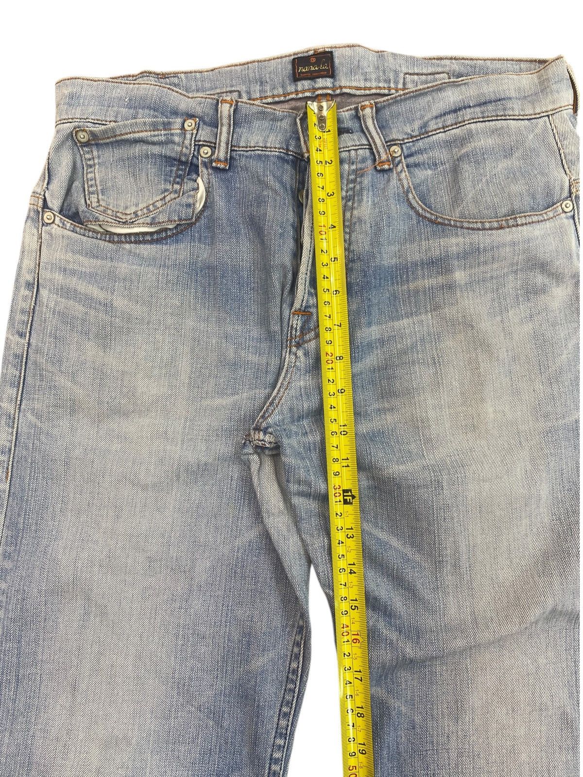 Japanese Brand Japanese Brand Faded Blue Wash Style Buckle Back Jeans Size US 32 / EU 48 - 10 Thumbnail