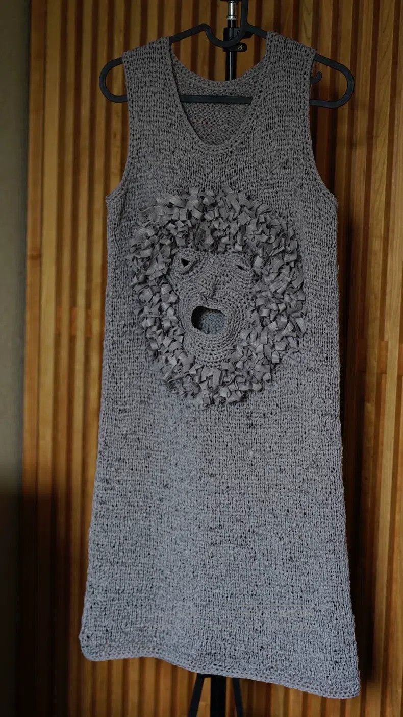 Issey Miyake Issey Miyake Rare Knitted Vest Dress Size L / US 10 / IT 46 - 1 Thumbnail