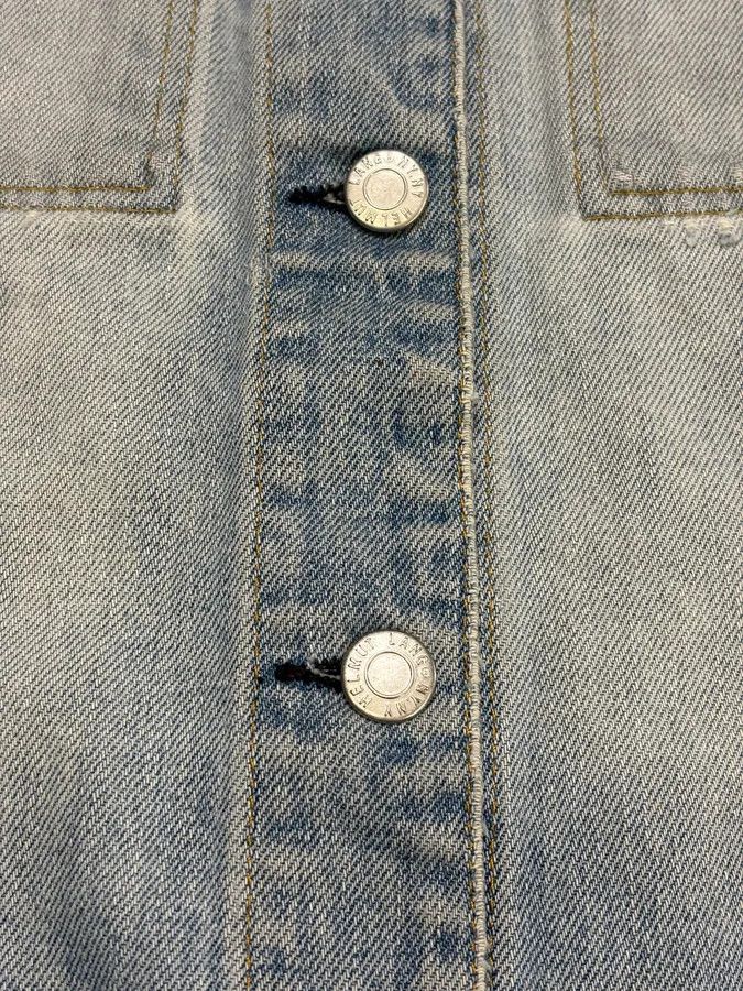 Helmut Lang 1990s Helmut Lang Blue Denim Distressed Jacket Size S / US 4 / IT 40 - 7 Thumbnail