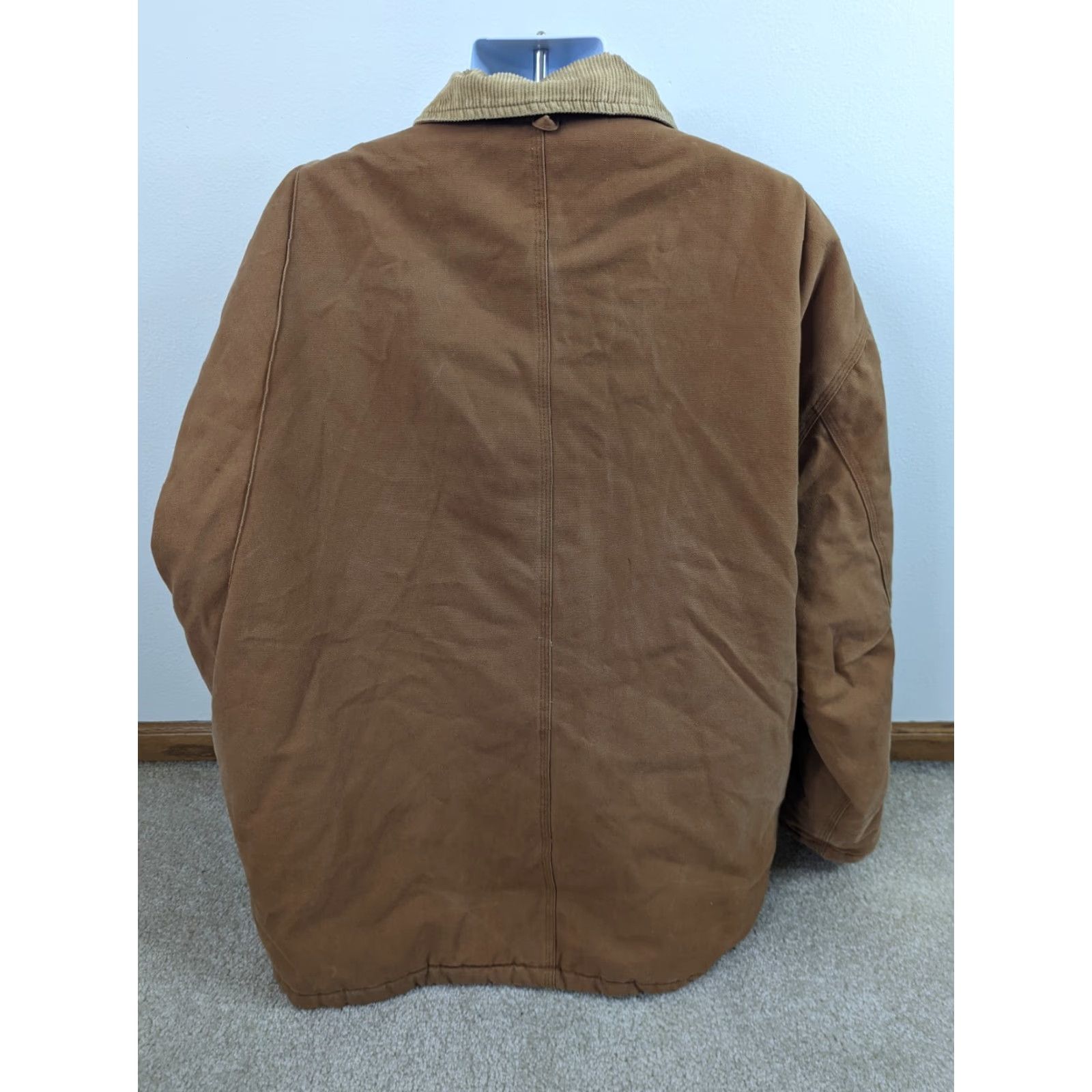 Vintage VINTAGE Work N Sport Jacket Mens 3XL Brown Canvas Insulated Fleeced Lined Barn Coat Coat Size US XXL / EU 58 / 5 - 3 Thumbnail