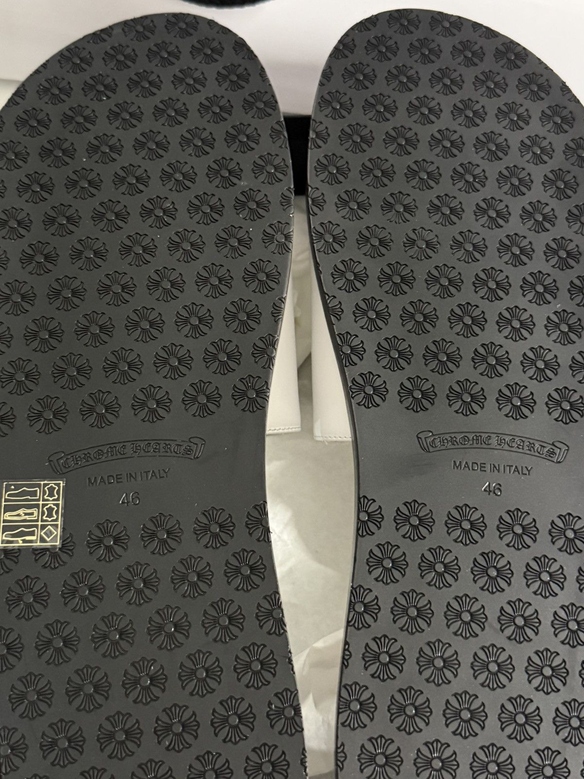 Chrome Hearts Chrome Hearts Cross Patch Slides White sz.46 Size US 13 / EU 46 - 7 Thumbnail