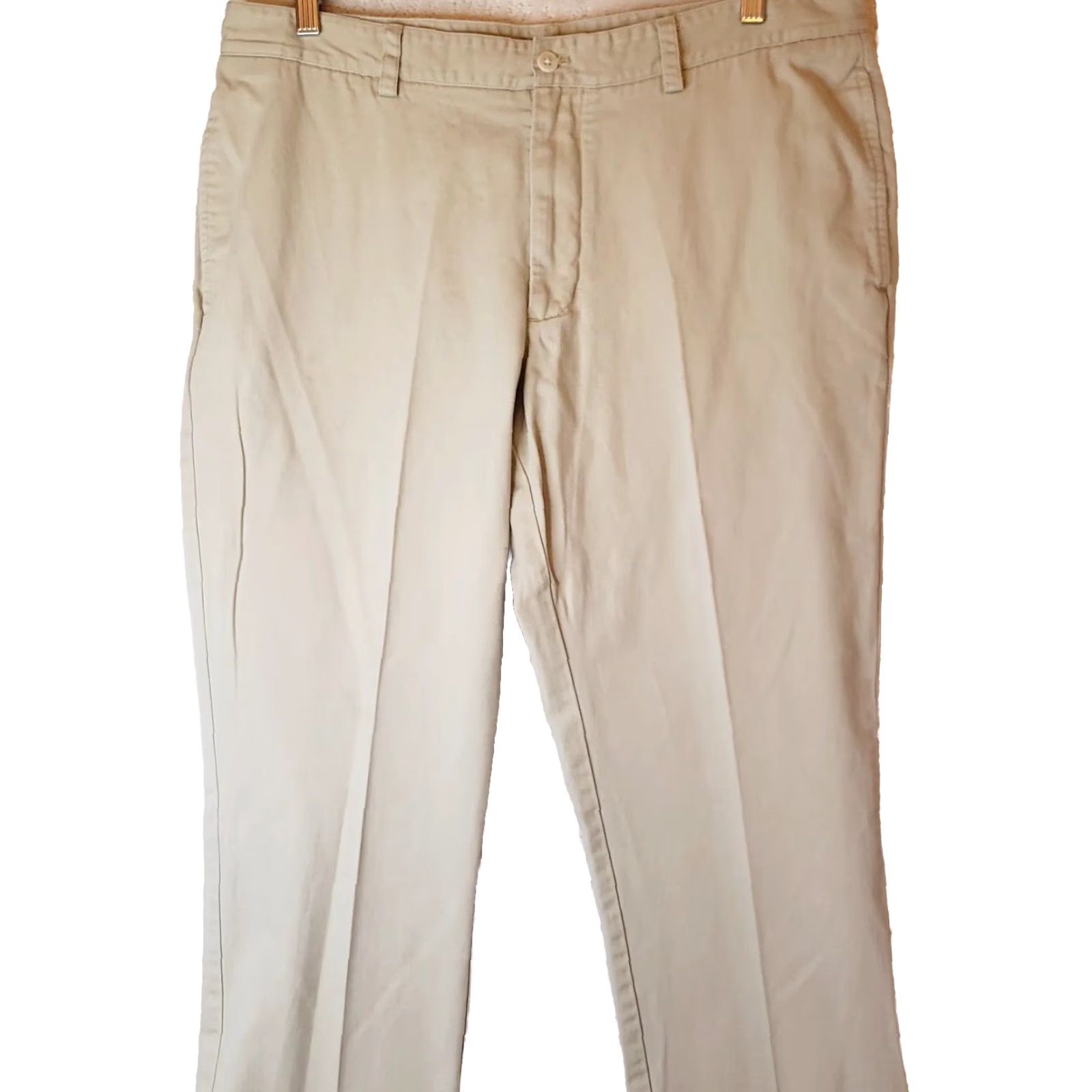 Vineyard Vines Vineyard Vines Pants Mens 36x32 Tan Flat Front Slim Fit Club Pant Chino Beige Solid Canvas 32in Inseam Mens Size US 36 / EU 52 - 2 Thumbnail