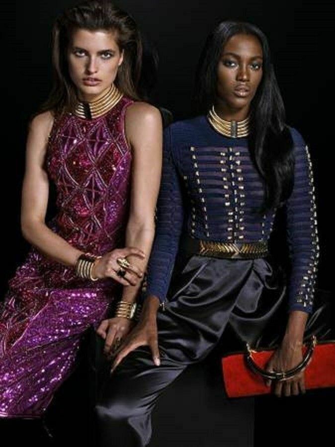 Balmain × H&M BALMAIN x H&M Blue Braided Embroidered Rope Blouse Top US 6 Size M / US 6-8 / IT 42-44 - 6 Thumbnail
