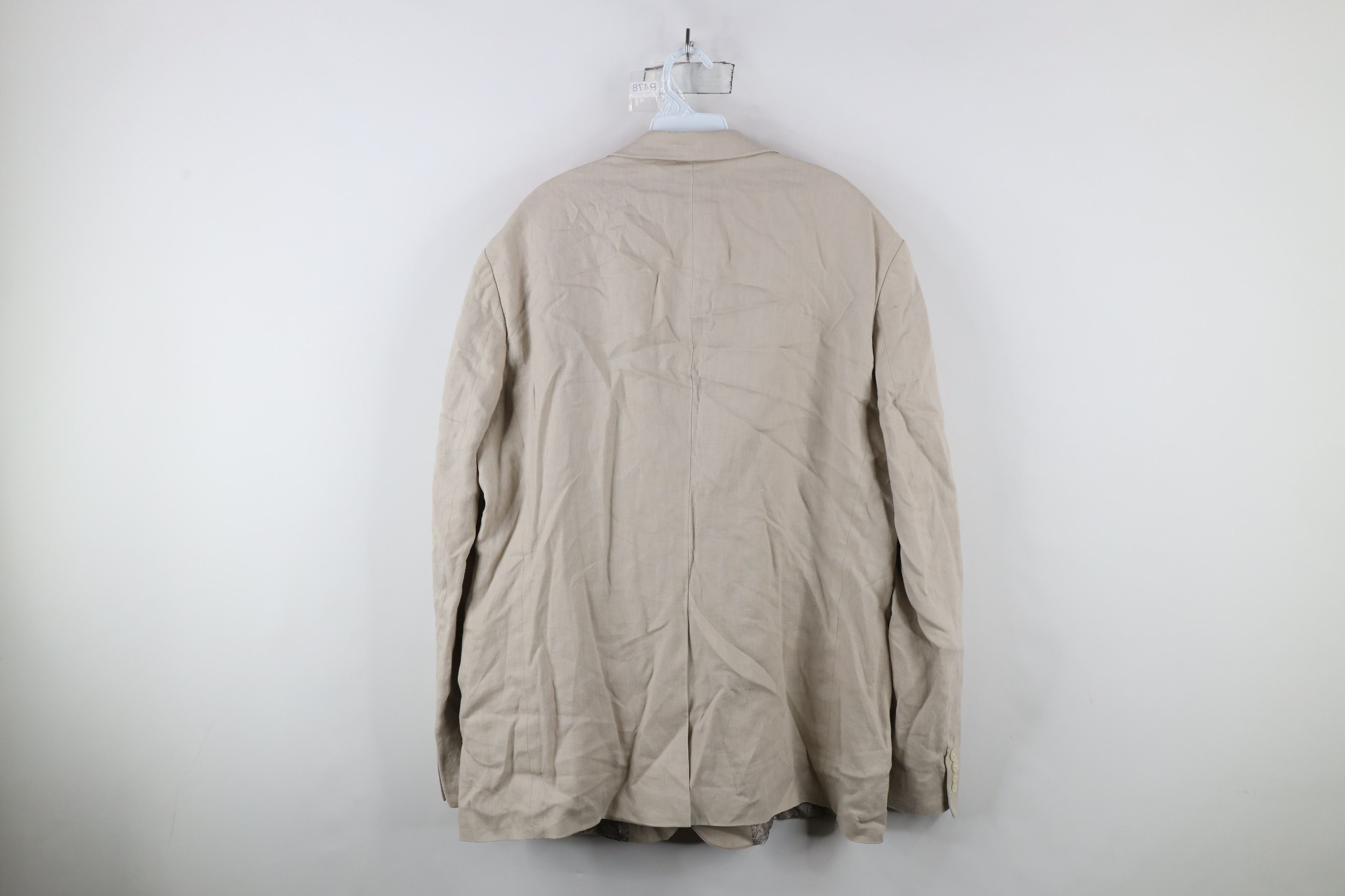 Ralph Lauren × Vintage Vintage Ralph Lauren Blazer Sport Coat Suit Jacket Beige Size US XL / EU 56 / 4 - 13 Thumbnail