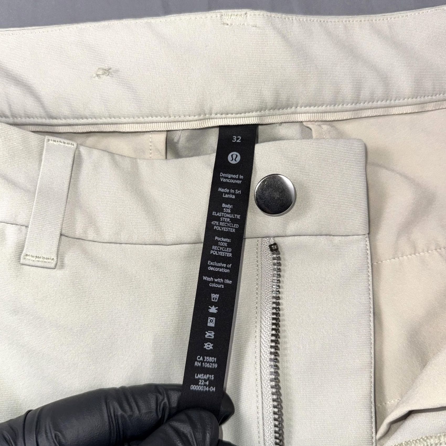 Lululemon Lululemon Pants Men's 32 Beige Slim Tapered Chino Performance Stretch Flat Front Zip Pockets Casual Business Size US 32 / EU 48 - 3 Thumbnail