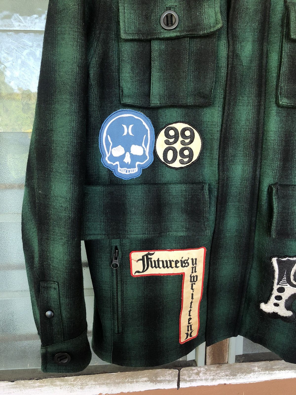 Hurley × If Six Was Nine × Japanese Brand Vintage Hurley 1999 Costa Mesa Wool Hoodie Jacket Size US M / EU 48-50 / 2 - 3 Thumbnail