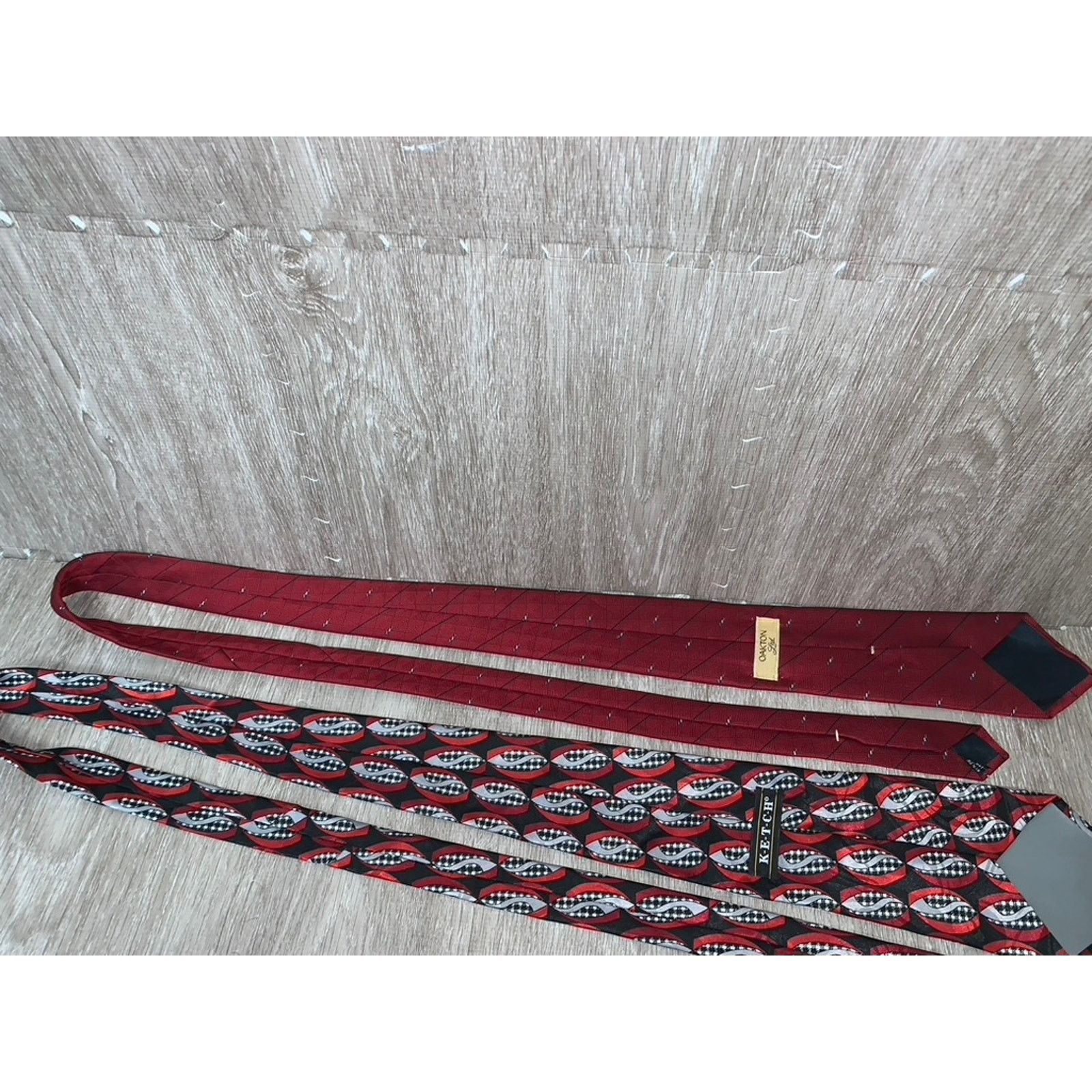 The Unbranded Brand Vintage Necktie Set 3pc Geometric Artistic Design Men's Size ONE SIZE - 7 Thumbnail