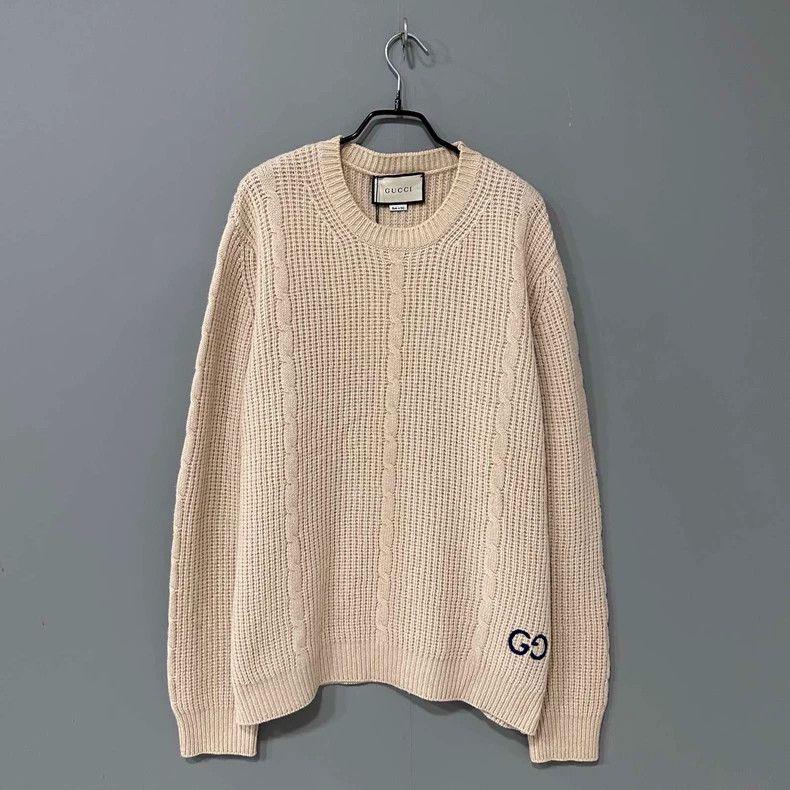 Gucci Size XXXL Double g knitted sweater