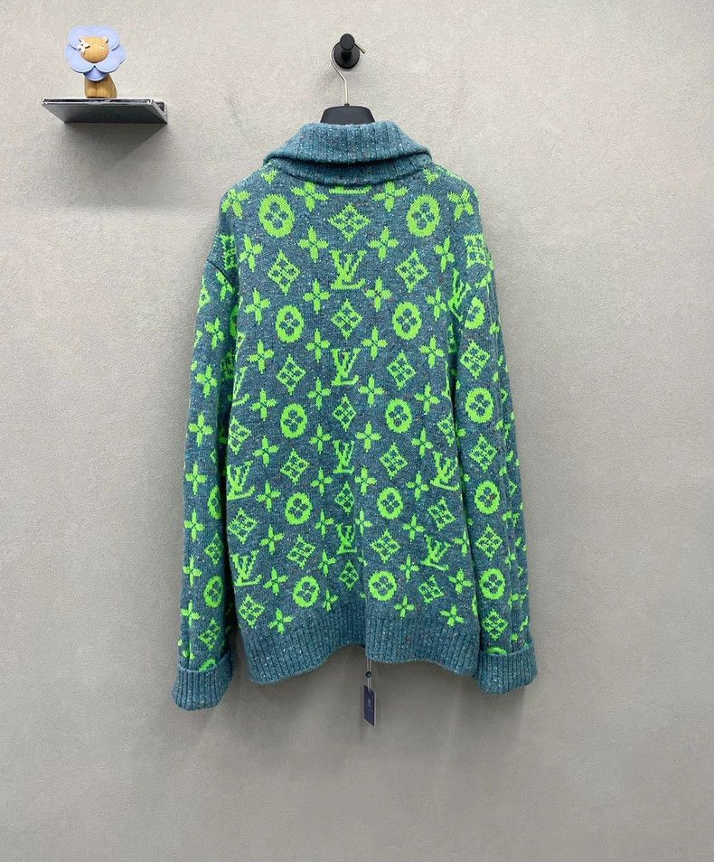 Louis Vuitton Louis Vuitton Year of the Tiger Limited Turquoise Cardigan Size US XXL / EU 58 / 5 - 2 Thumbnail