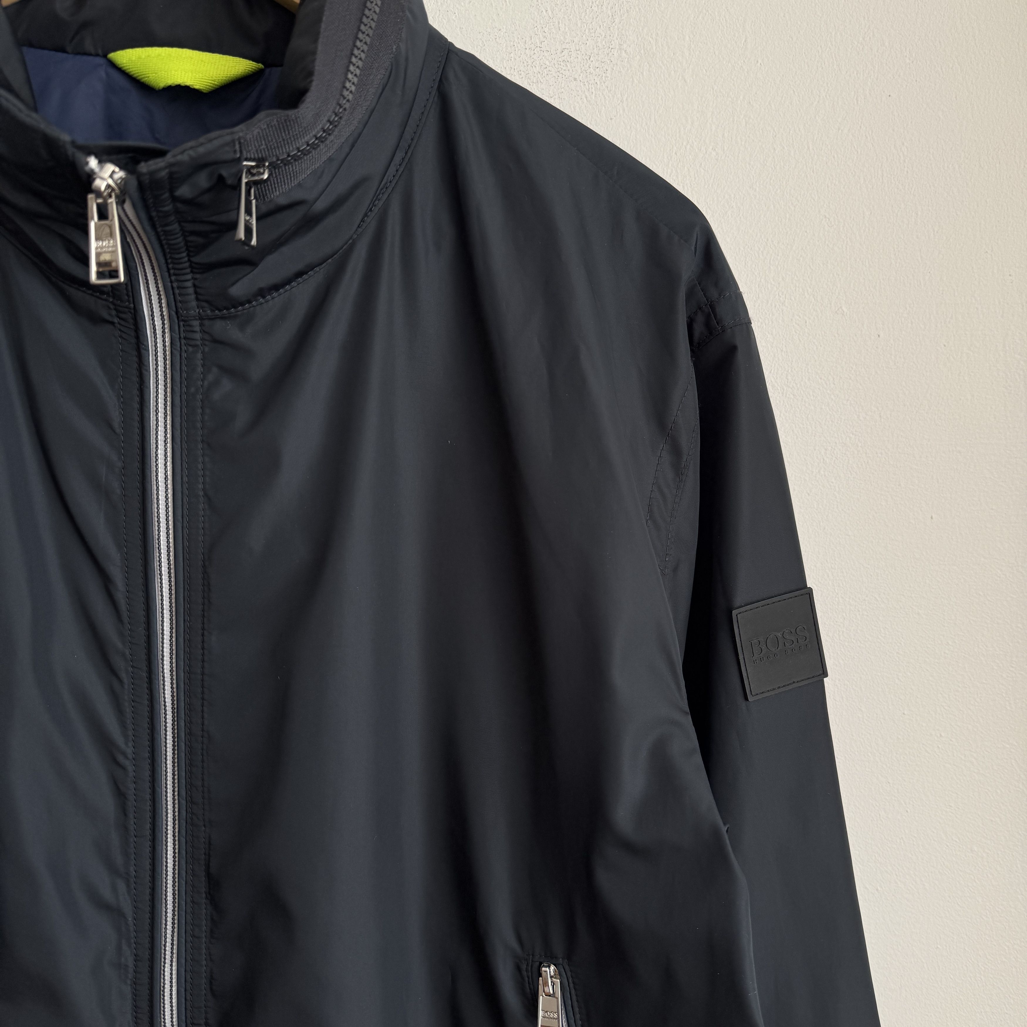 Hugo Boss BOSS Costa3 Zip-Through Blouson Mens Jacket in Navy 52/XL Size US XL / EU 56 / 4 - 11 Thumbnail