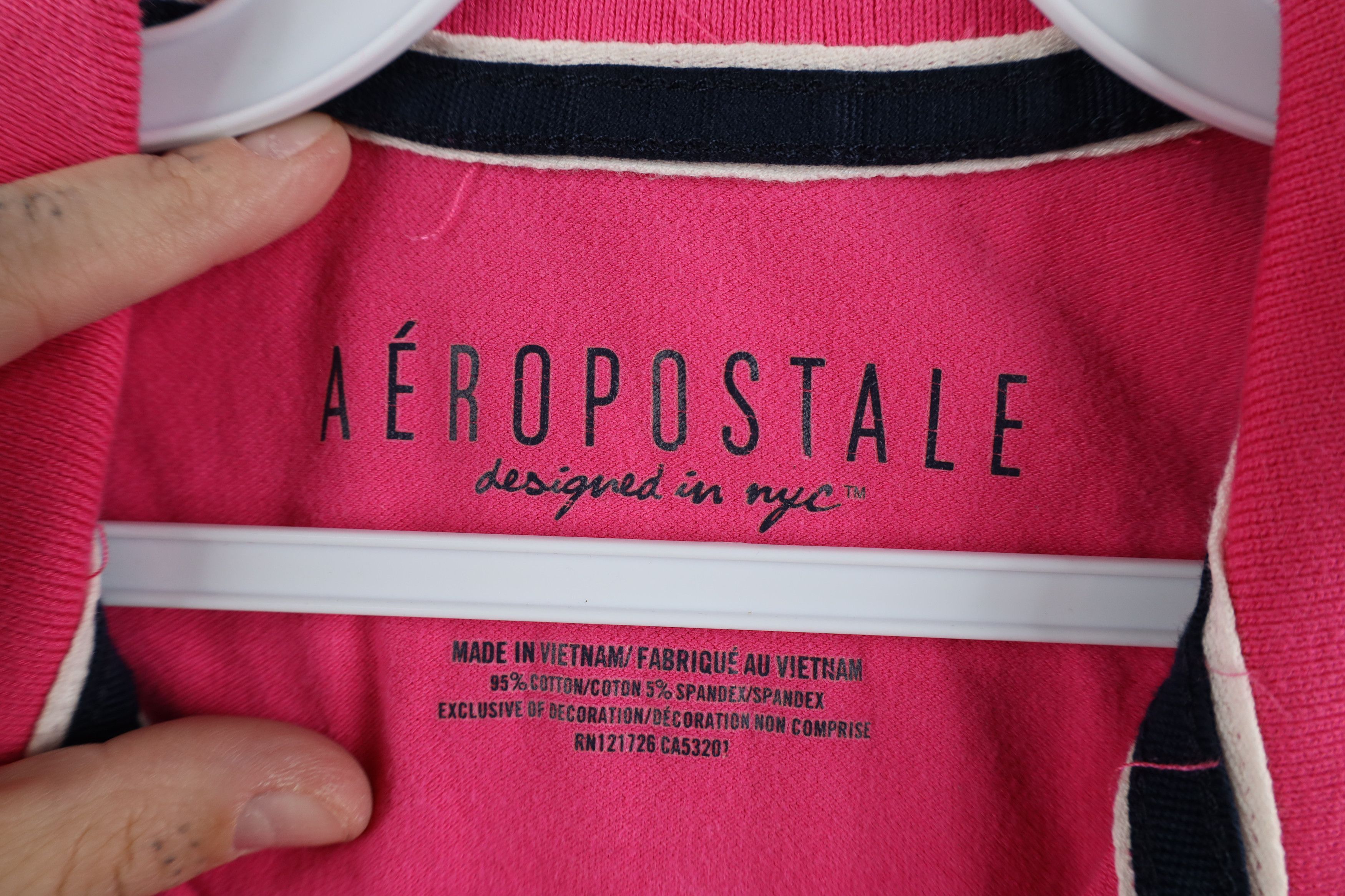 Aeropostale Vintage Y2K Aeropostale Babydoll Collared Polo Shirt Pink Size L / US 10 / IT 46 - 9 Thumbnail