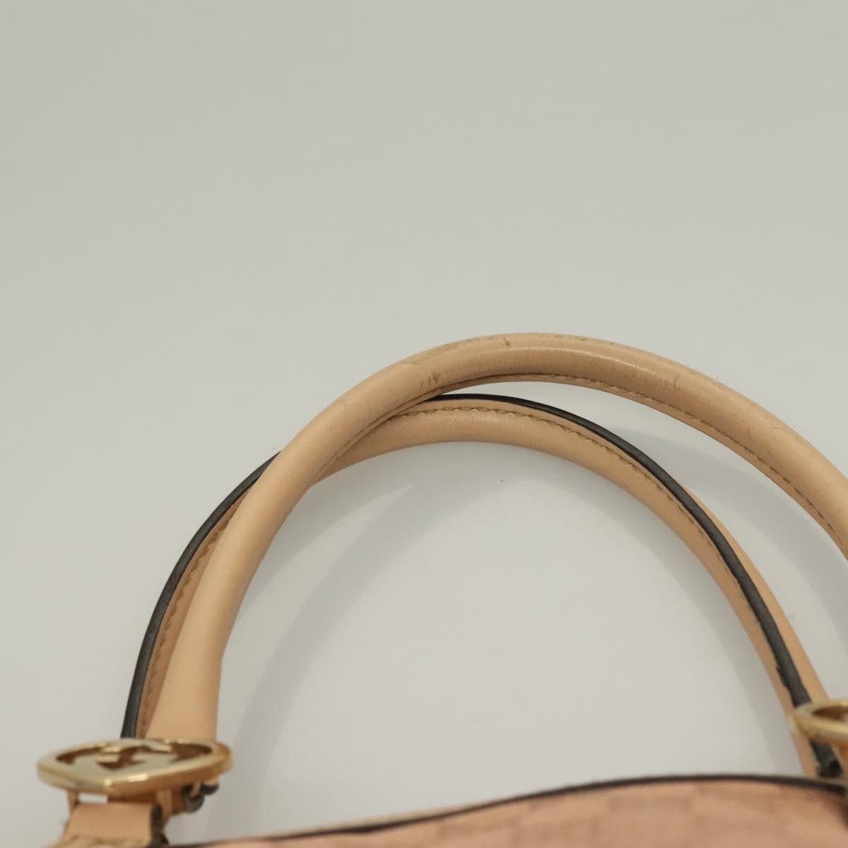 Gucci GUCCI GG Canvas Lovely Tote Bag Pink Gold Size ONE SIZE - 8 Thumbnail