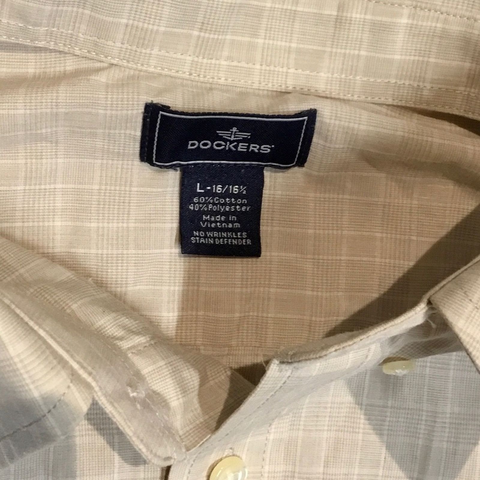 Dockers Dockers Plaid Button Down Mens Shirt Size US L / EU 52-54 / 3 - 3 Thumbnail