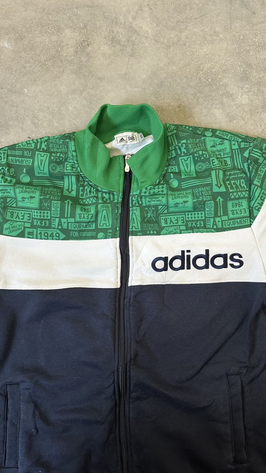 Adidas VINTAGE Y2K ADIDAS EQUIPMENT FOR YOUR BODY TRACKTOP Size US M / EU 48-50 / 2 - 4 Thumbnail