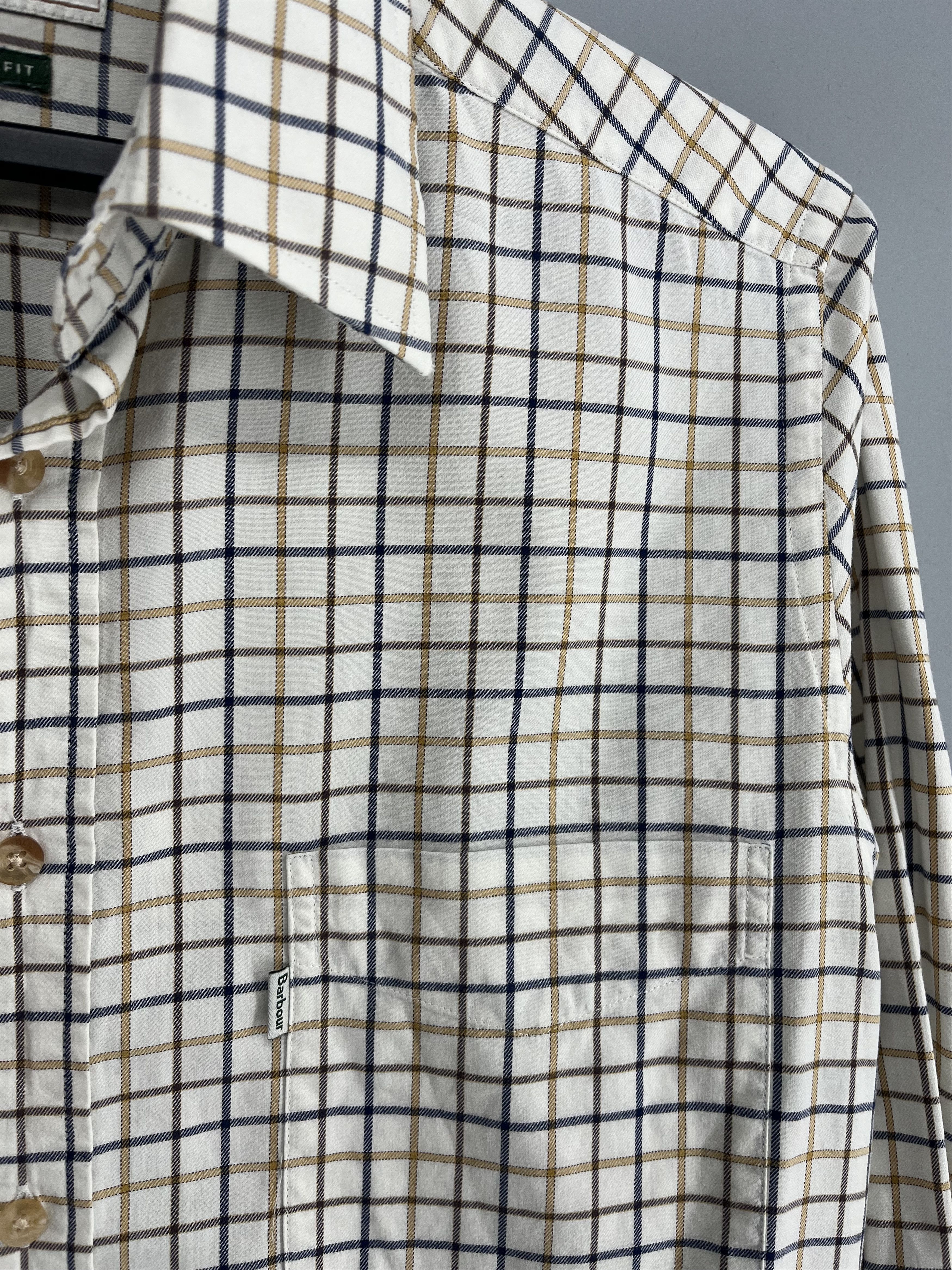 Barbour Vintage Y2K Barbour Tailored Flannel Shirt Size US M / EU 48-50 / 2 - 9 Thumbnail