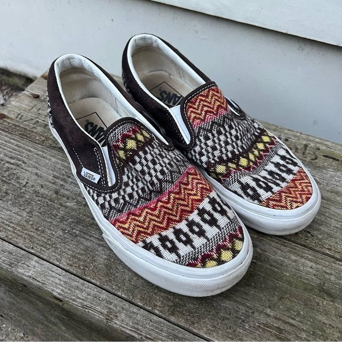 Vans Vans Classic Slip On Southwestern Aztec Western Woven Shoes | Grailed