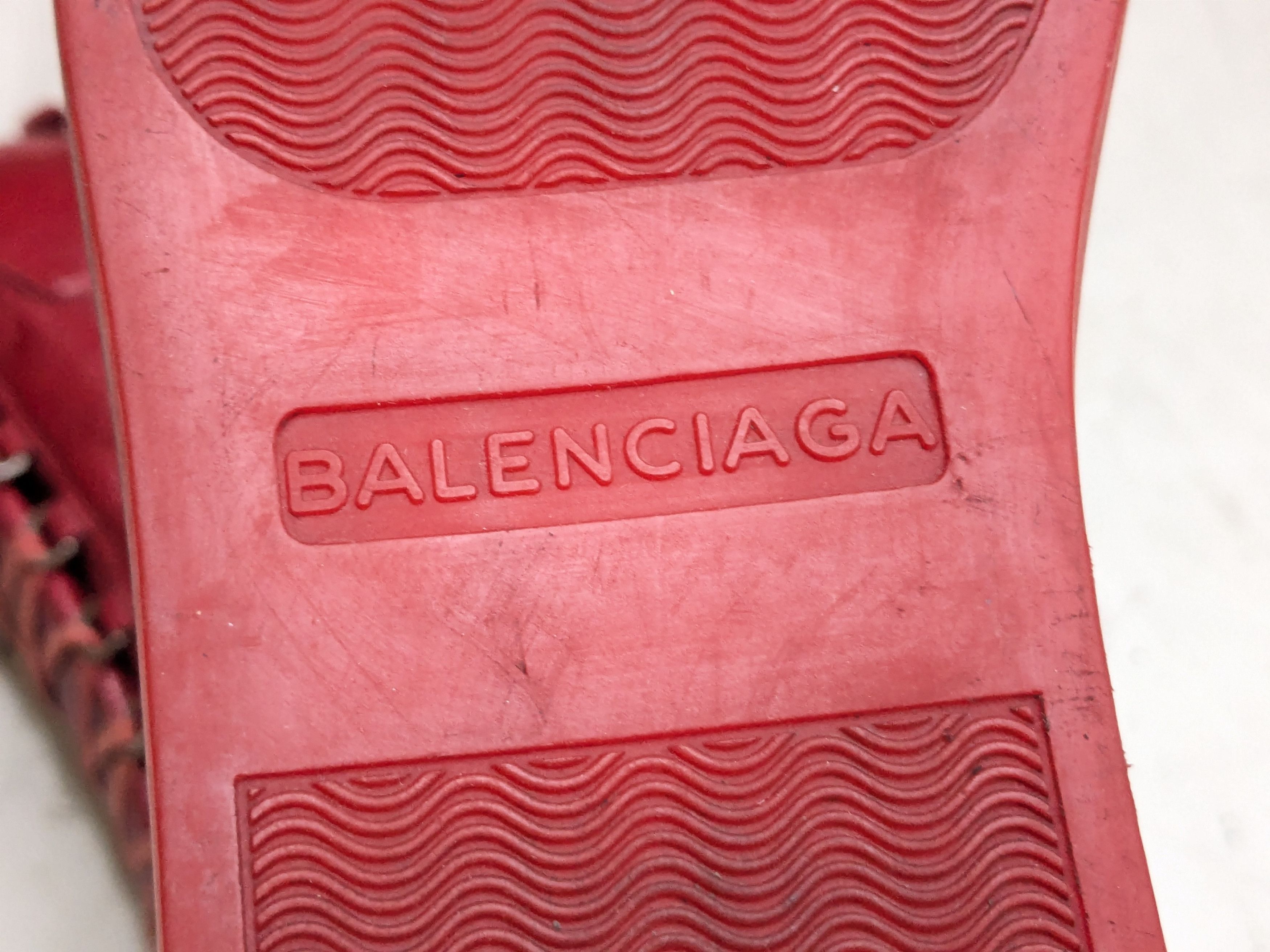 Balenciaga Balenciaga Arena Red 11 Leather High Tops Size US 11 / EU 44 - 11 Thumbnail