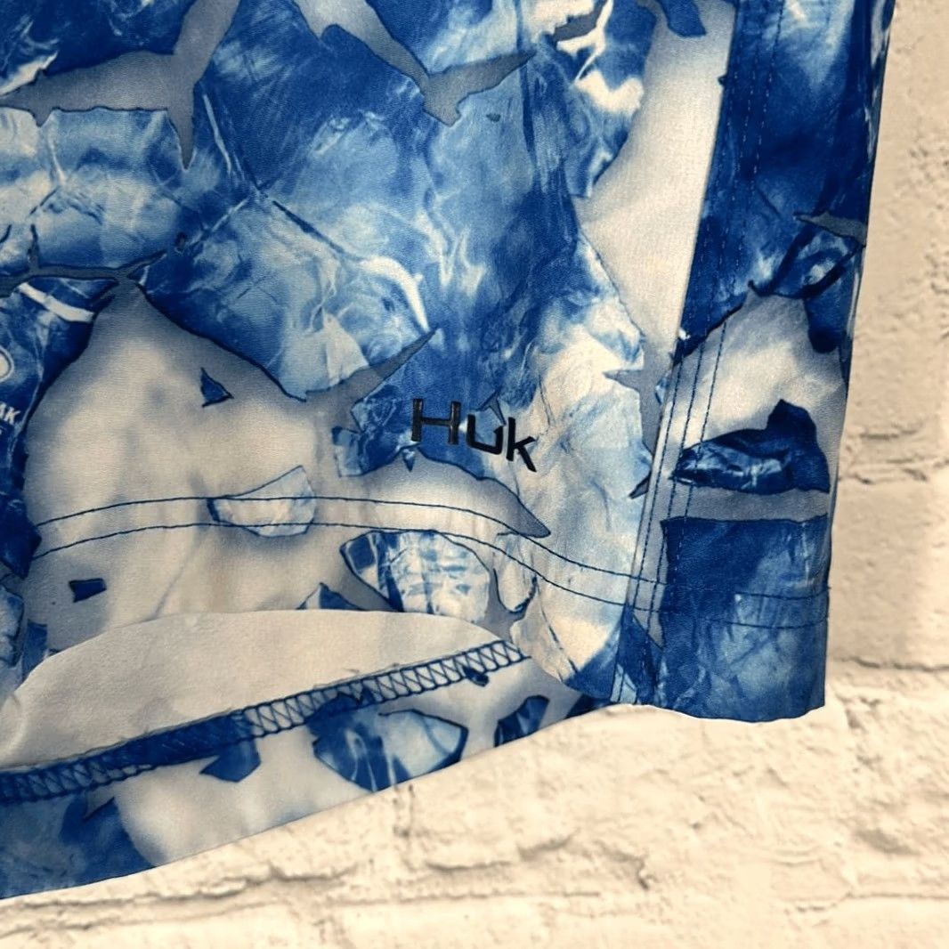 Vintage Huk Pursuit Mossy Oak Fracture Boardshort Men's 30 Blue H2000138 Boardshorts Size US 30 / EU 46 - 3 Thumbnail