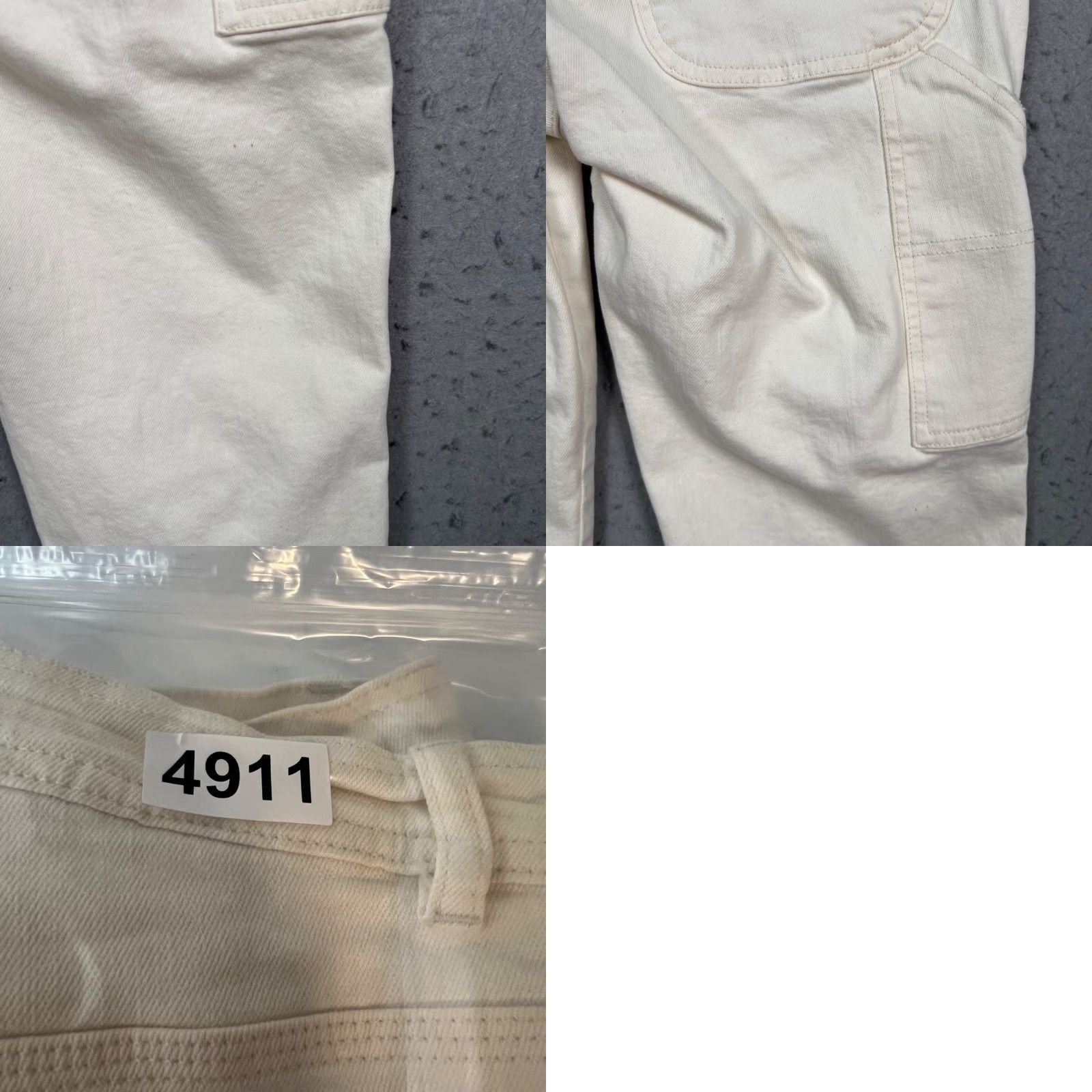 Frame FRAME Womens Jeans Cropped High Rise White Cotton/Denim Carpenter 28 Inseam 23 Regular Size 28 Vintage? No Size 28" / US 6 / IT 42 - 9 Thumbnail