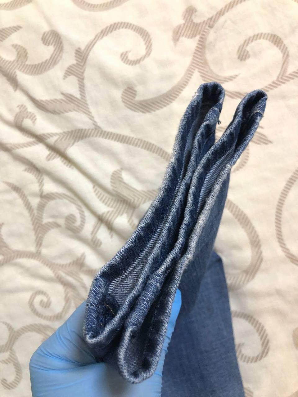 Diesel Diesel D-Bazer Tapered Distressed Dark Blue Jeans Size US 31 - 19 Thumbnail