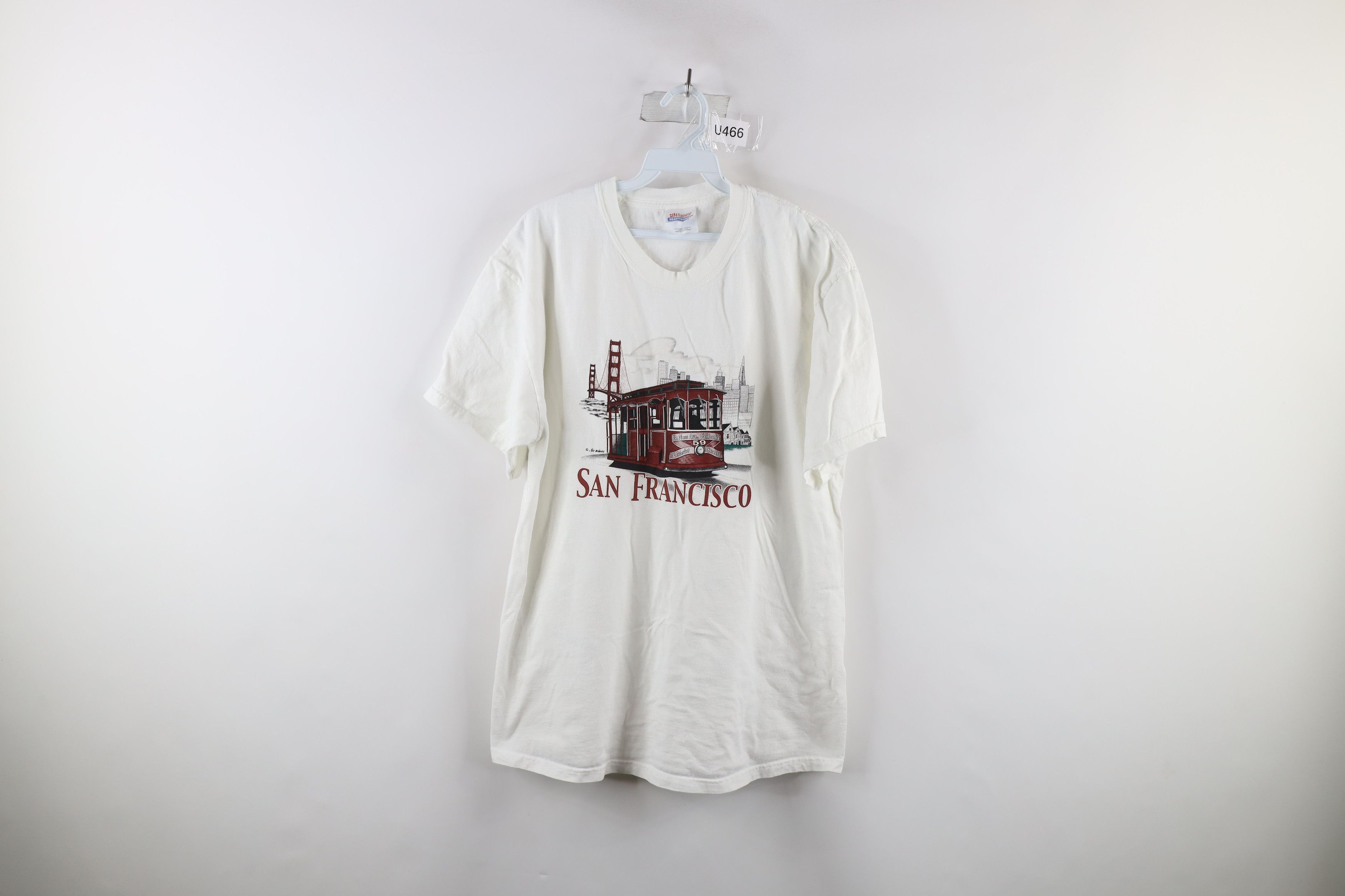 Vintage Vintage 90s Streetwear Out San Francisco California T-Shirt Size US L / EU 52-54 / 3 - 1 Thumbnail