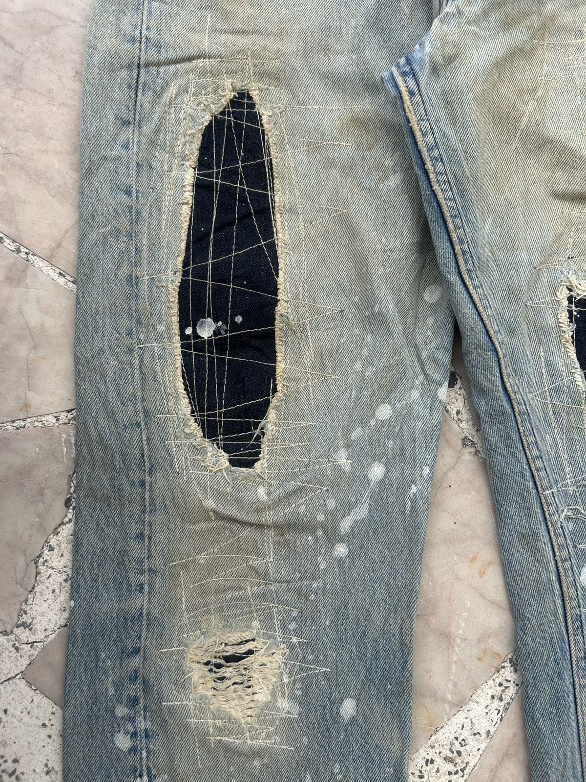 Levi's 90s Levis 501xx Vintage Usa Patchwork Denim Size US 30 / EU 46 - 6 Thumbnail