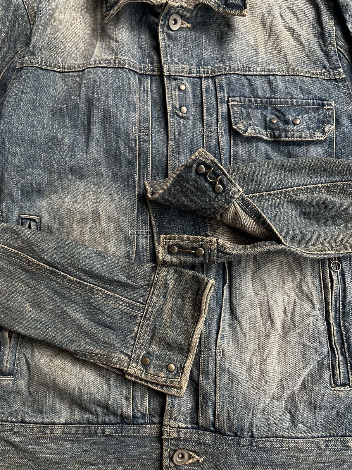 Isamu Katayama Backlash JAPANESE SCHLUSSEL DENIM TYPE1 JACKET GOTHIC PUNK STYLE Size US M / EU 48-50 / 2 - 5 Thumbnail
