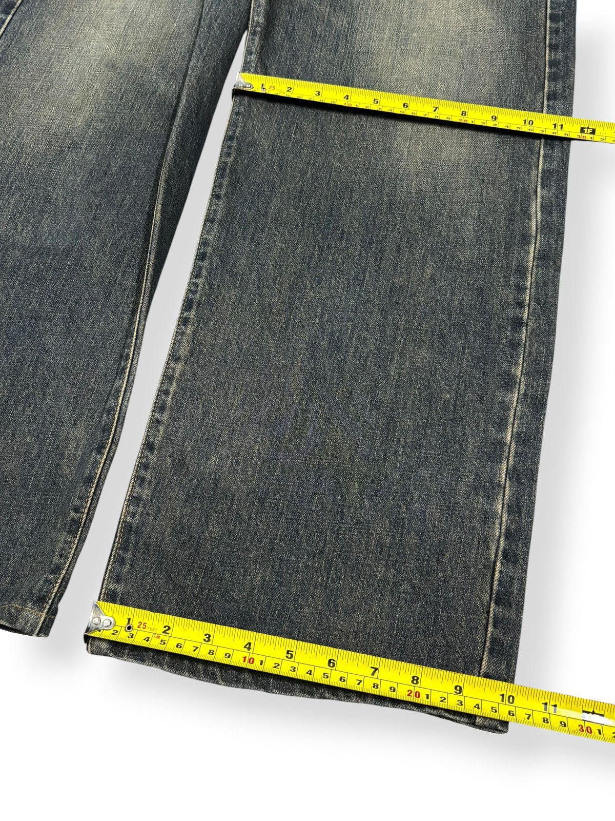 Edwin Vintage Y2K Edwin 405 Indigo Mud Wash Baggy Distressed Jeans Size US 36 / EU 52 - 15 Thumbnail