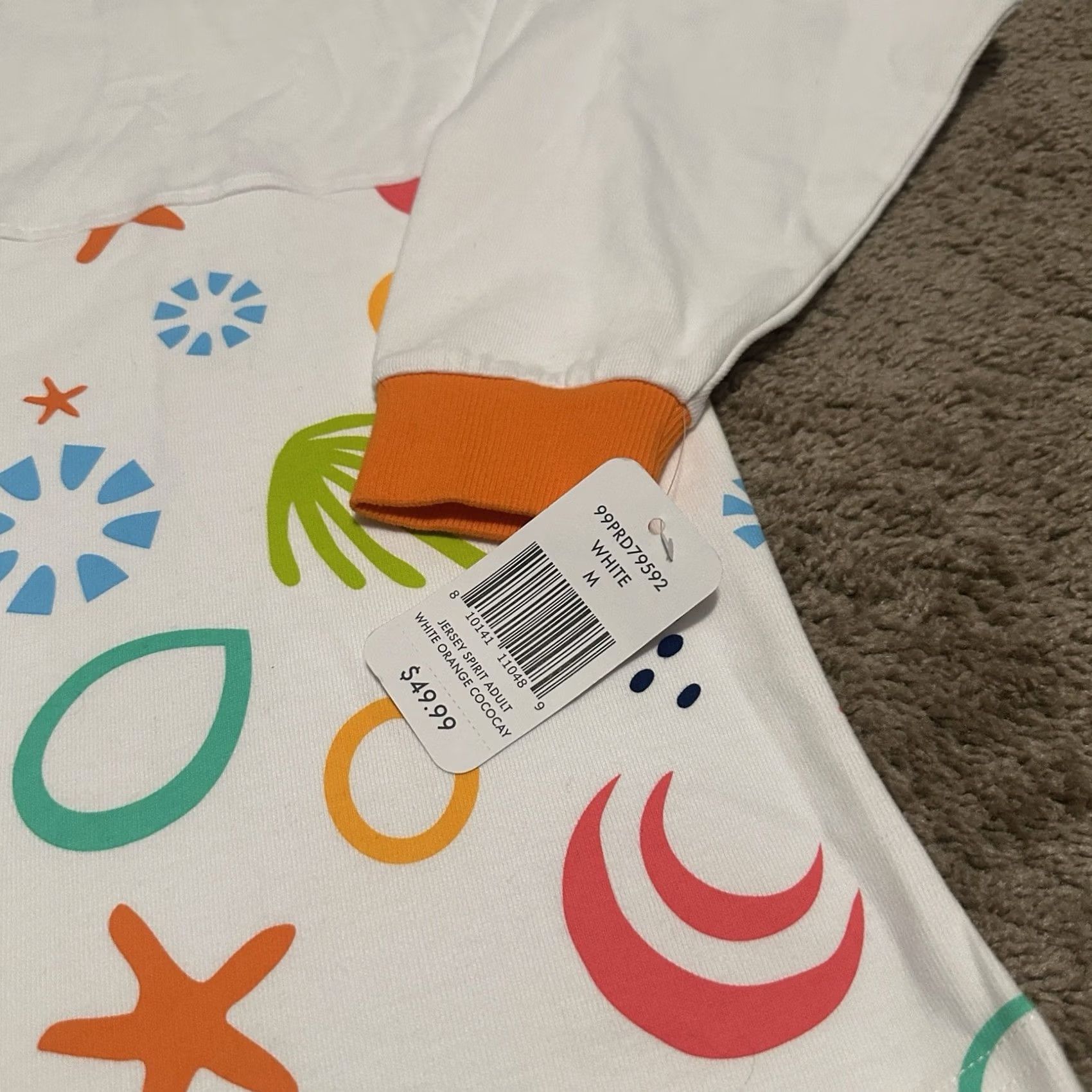 ESPIRIT Royal Caribbean Spirit Jersey Men's Medium White Beach Pullover Size US M / EU 48-50 / 2 - 2 Thumbnail