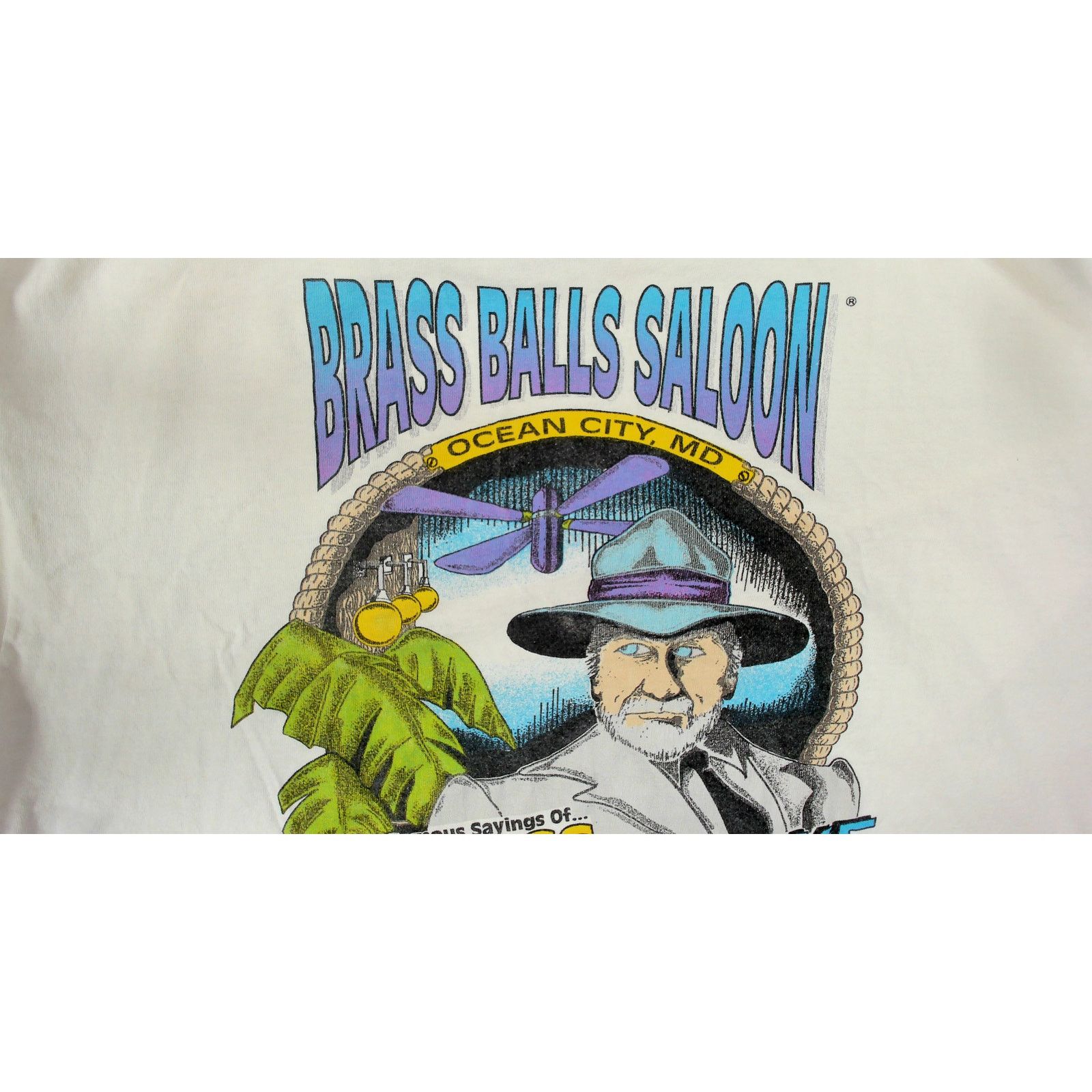 Hanes Vintage 1992 Brass Balls Saloon Single Stitch Tee (Boxy XL) Size US XL / EU 56 / 4 - 12 Thumbnail