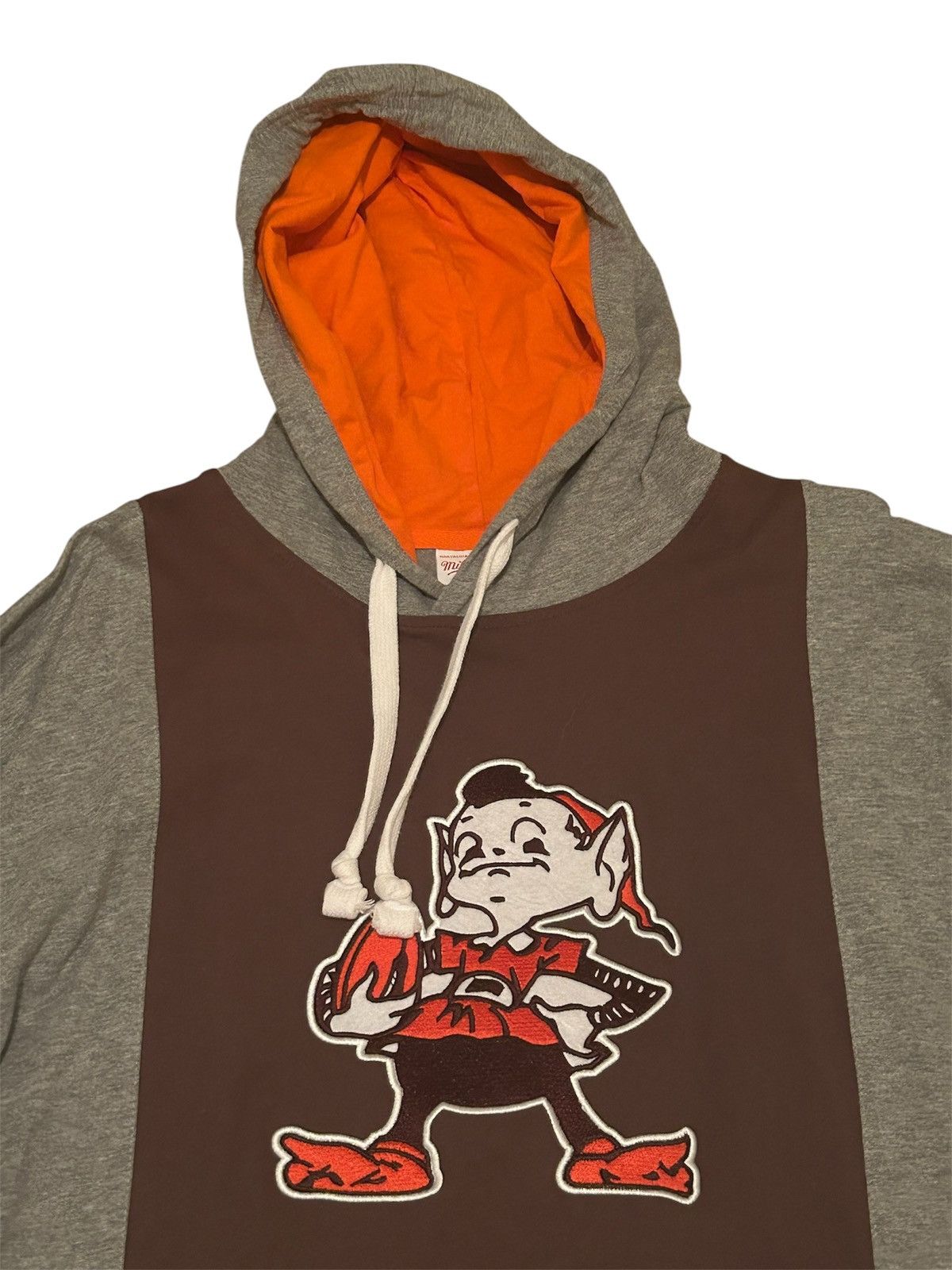 Mitchell & Ness Cleveland Browns The Elf Hoodie XL Retro NFL Brown Orange Size US XL / EU 56 / 4 - 6 Thumbnail