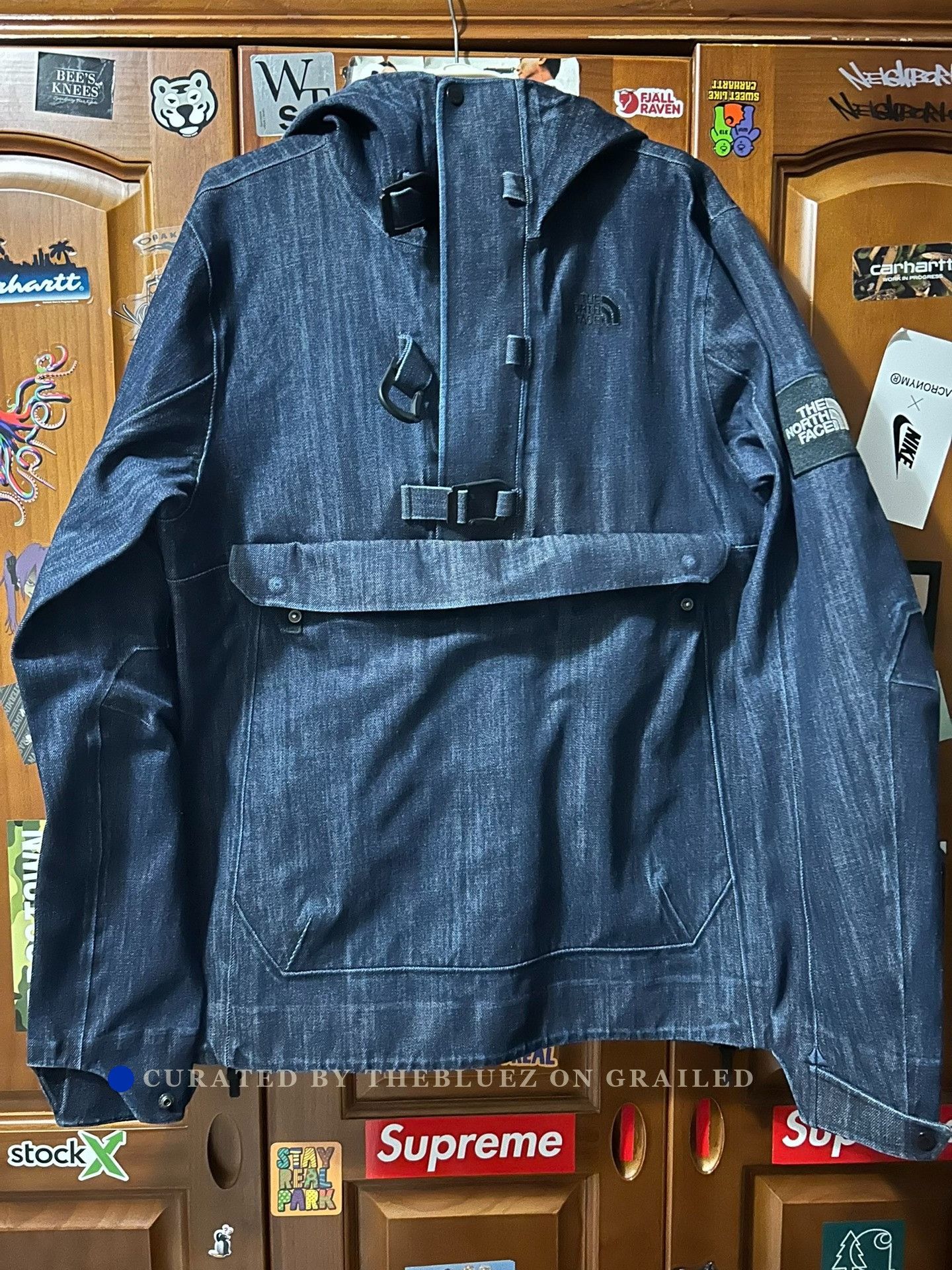 The North Face The North Face UE Denim Half-Zip Jacket Size US XL / EU 56 / 4 - 1 Thumbnail