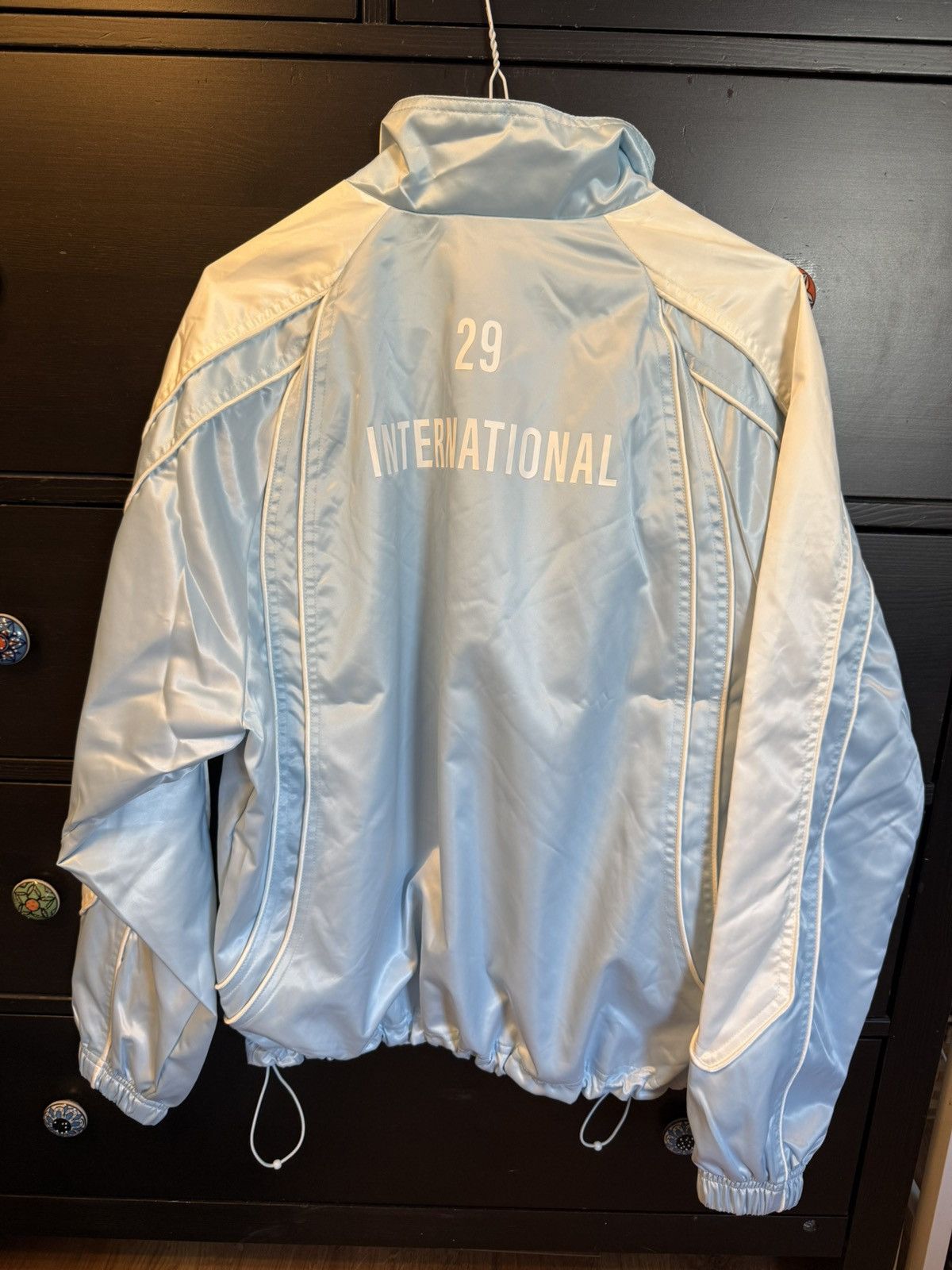 ジャケット・アウター Supreme Satin Piping Pullover Light Blue Supreme Satin Piping Pullover 