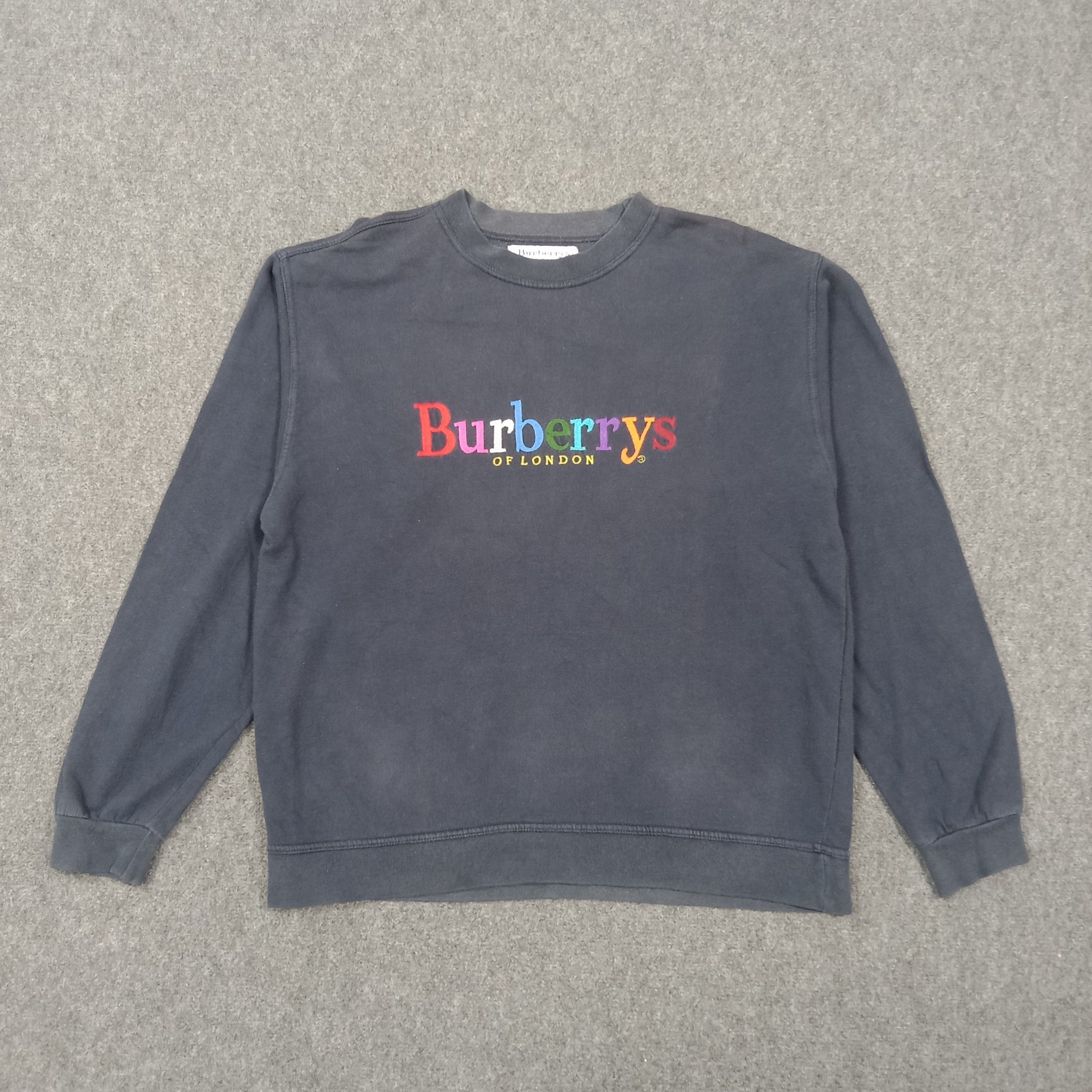 Burberry Burberrys Spell Out Embroidery Sweatshirt C270N10 Size US L / EU 52-54 / 3 - 1 Thumbnail