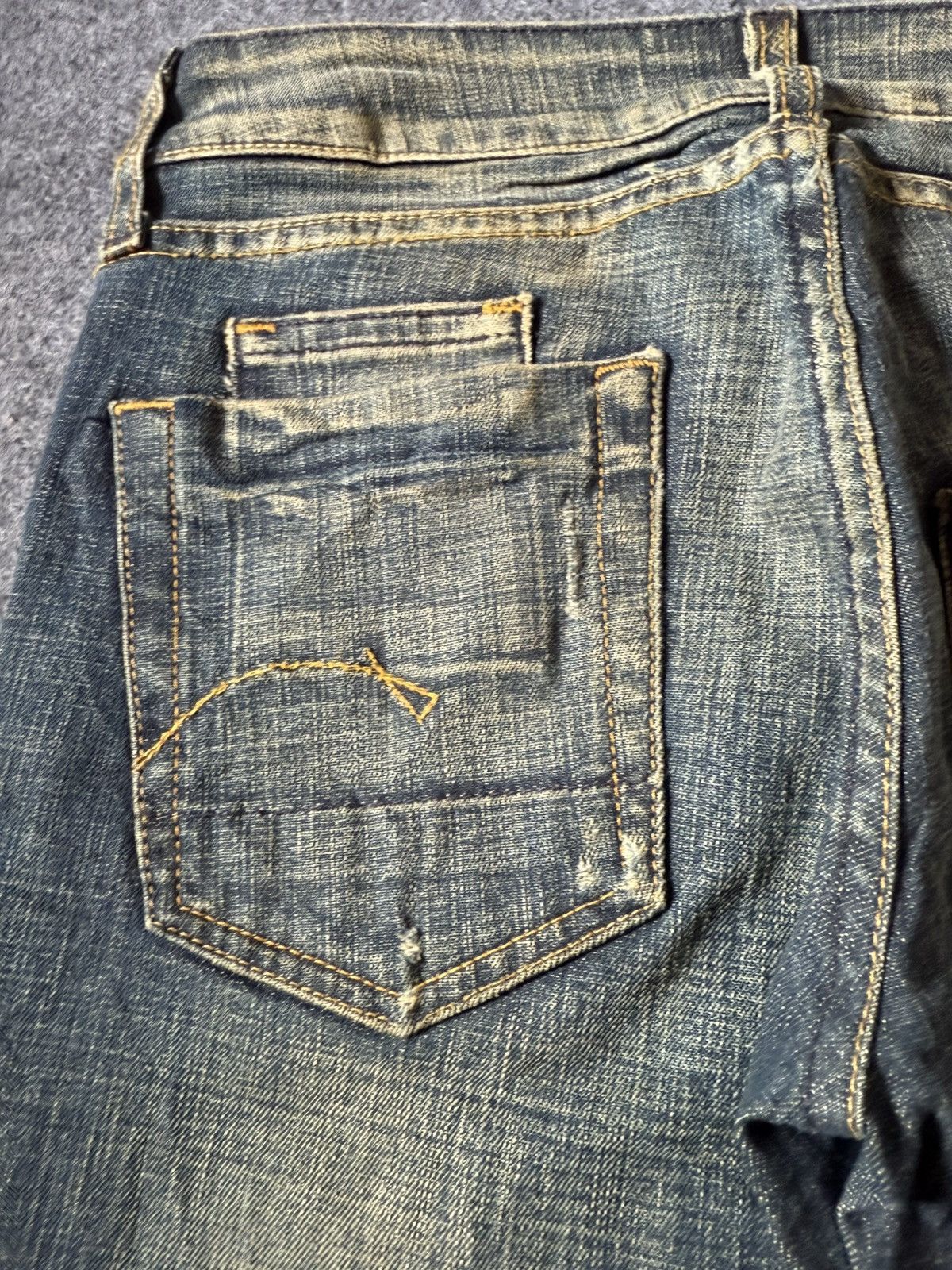 G-Star G Star Raw Para Espana Mud Wash Flare Low Rise Jeans Size US 27 - 21 Thumbnail