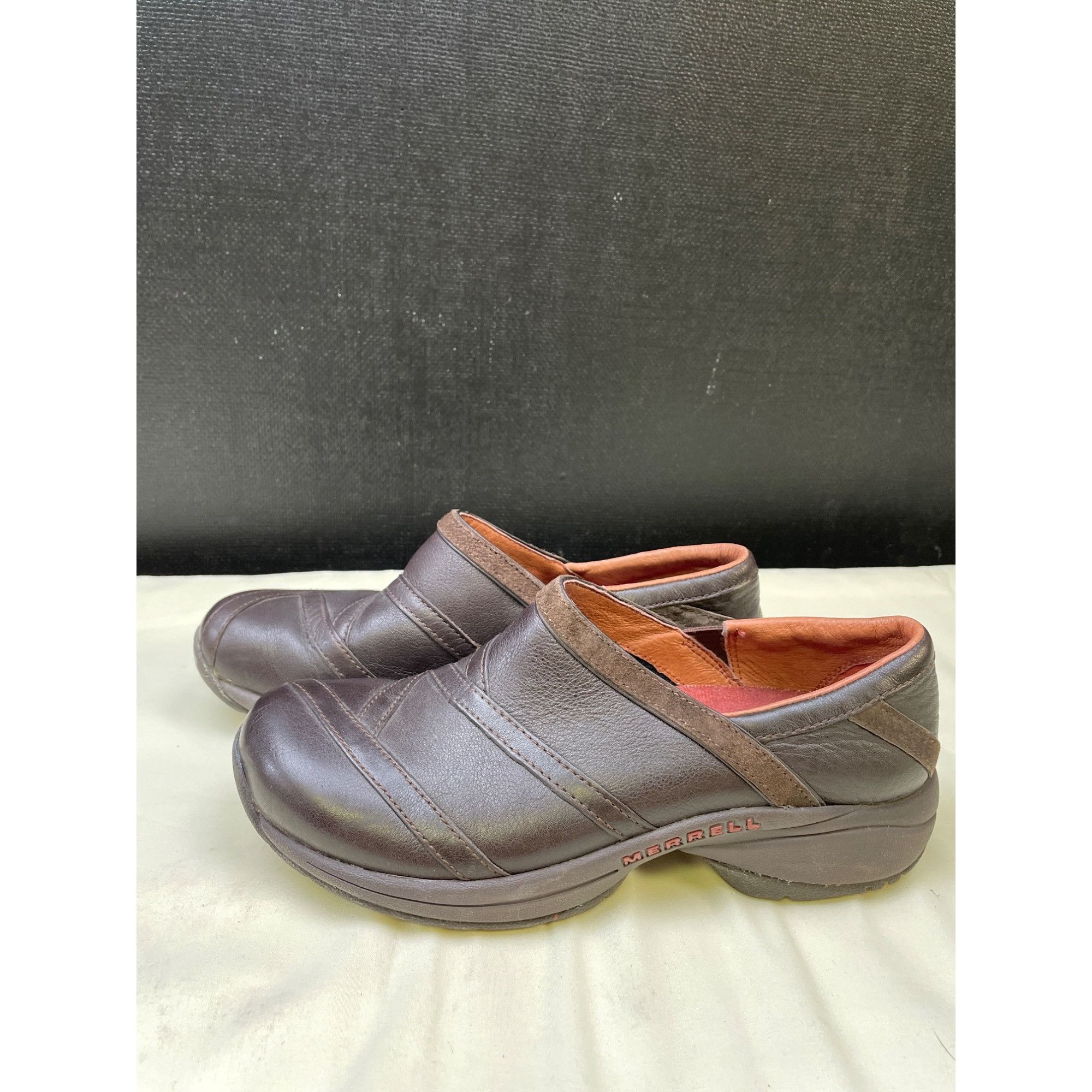 Merrell Merrell Women's Brown Leather Shoes/ Clogs/slip on Size 6.5 Size US 6.5 / IT 36.5 - 4 Thumbnail