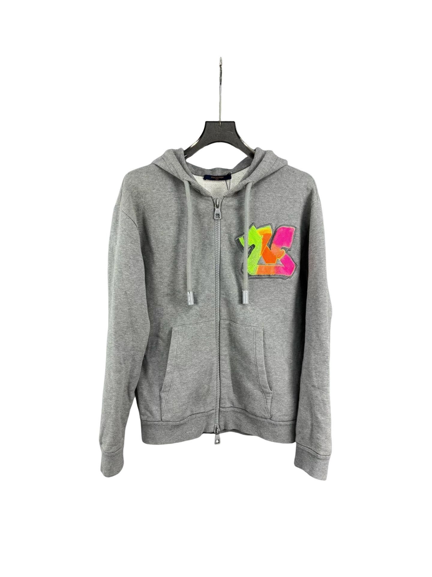 Louis Vuitton Louis Vuitton Neon Embroidered Logo Zip-up Hoodie US S Size US S / EU 44-46 / 1 - 1 Thumbnail