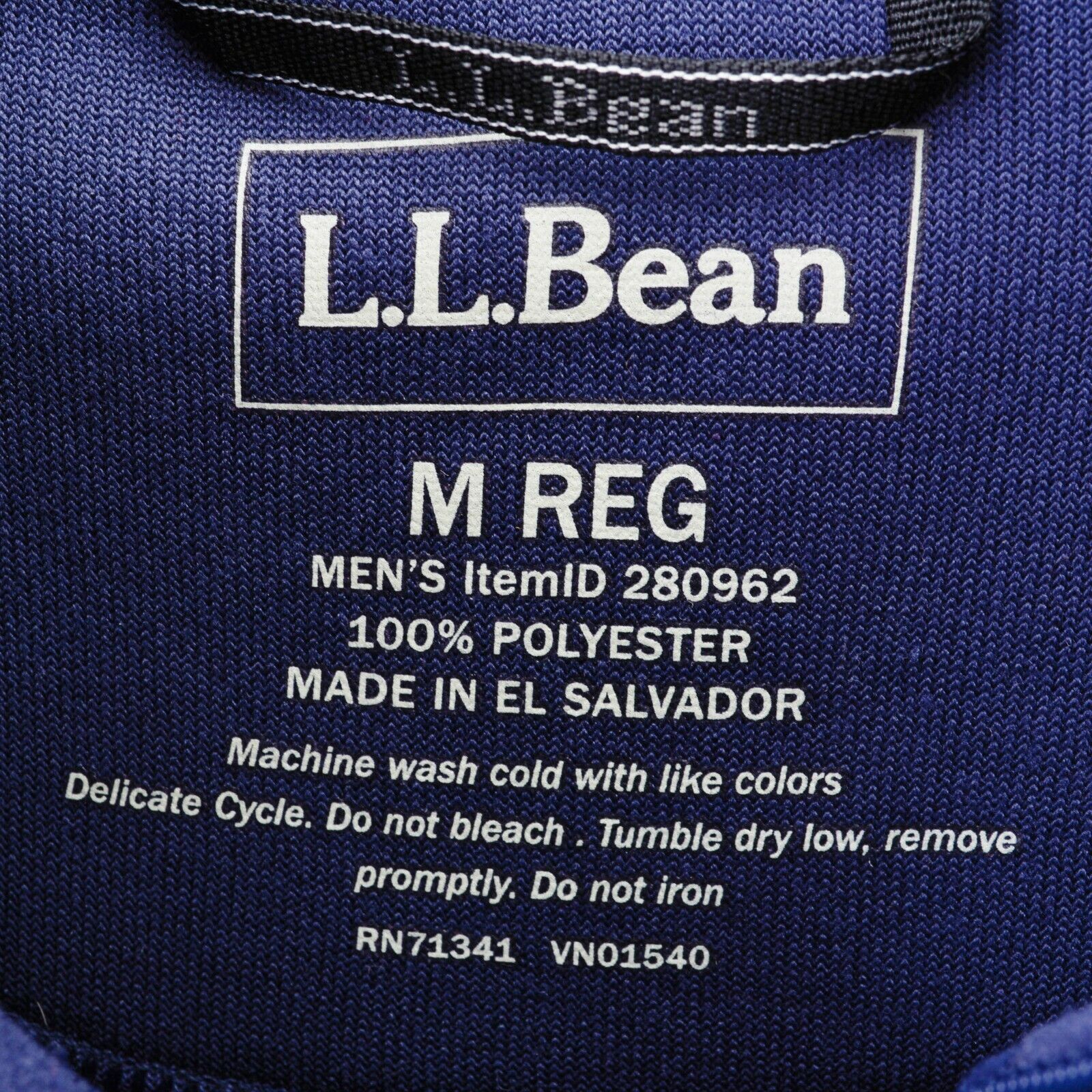 L.L. Bean Outdoor Vintage Men M Fleece Sweater Jumper pullover Size US M / EU 48-50 / 2 - 3 Thumbnail