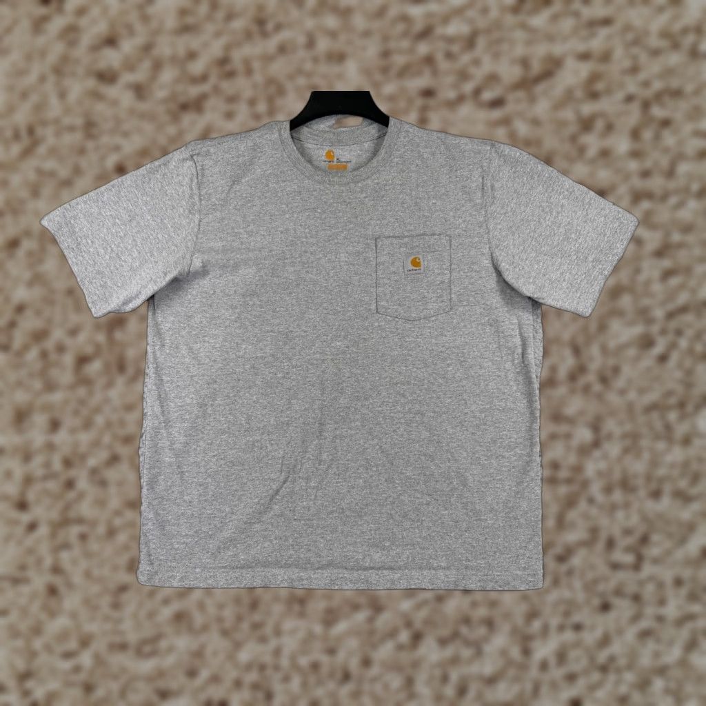 Carhartt Carhartt Shirt Men Gray 100% Cotton Pocket Short Sleeve Original Fit L Size US L / EU 52-54 / 3 - 1 Thumbnail
