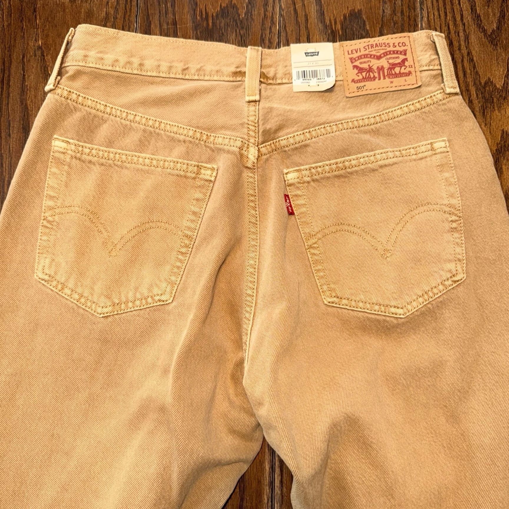 Levi's Levi's 501 Original Tan Button Fly Jeans Men’s 27X30 New with tags Size US 27 - 7 Thumbnail