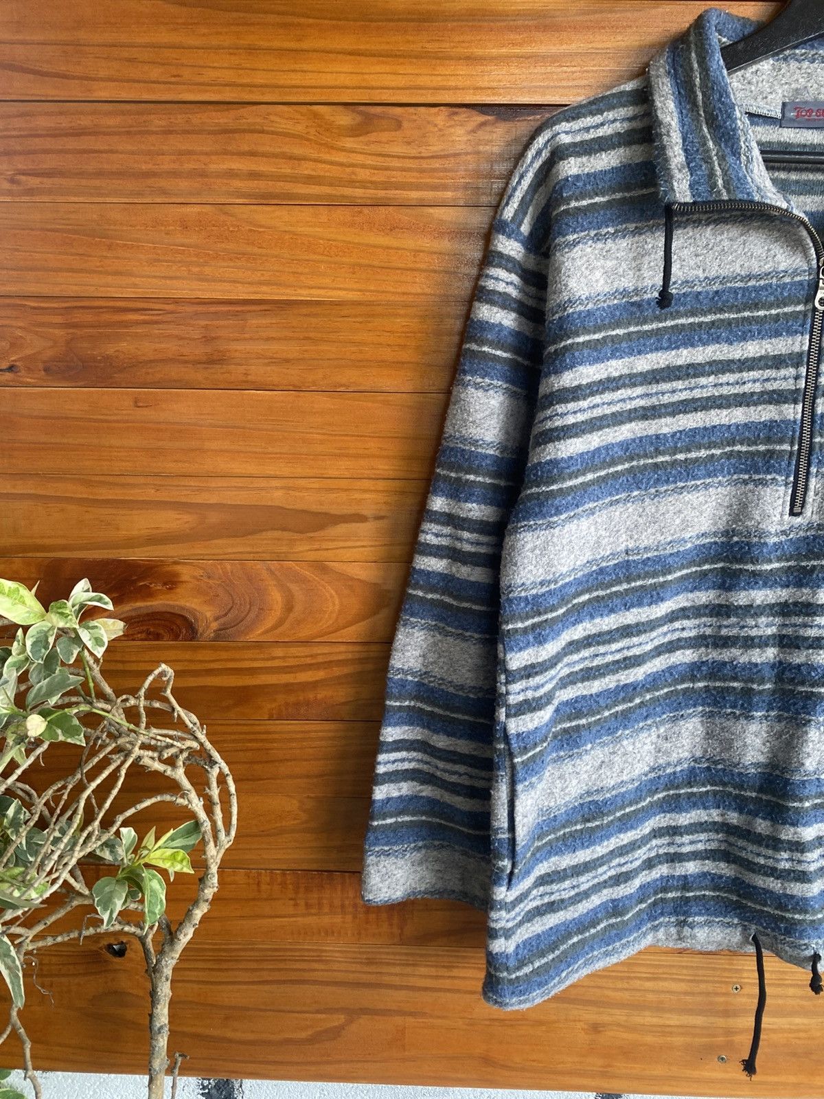 Vintage Vintage Top Scot Striped Half-Zip Pullover Sweater – 80s/90s Size US S / EU 44-46 / 1 - 7 Thumbnail