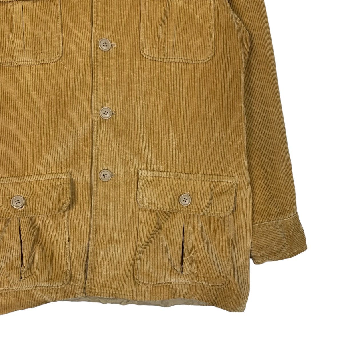 Japanese Brand SIMPLE LIFE Yellow Corduroy Chore Jacket #0991-C44 Size US L / EU 52-54 / 3 - 4 Thumbnail