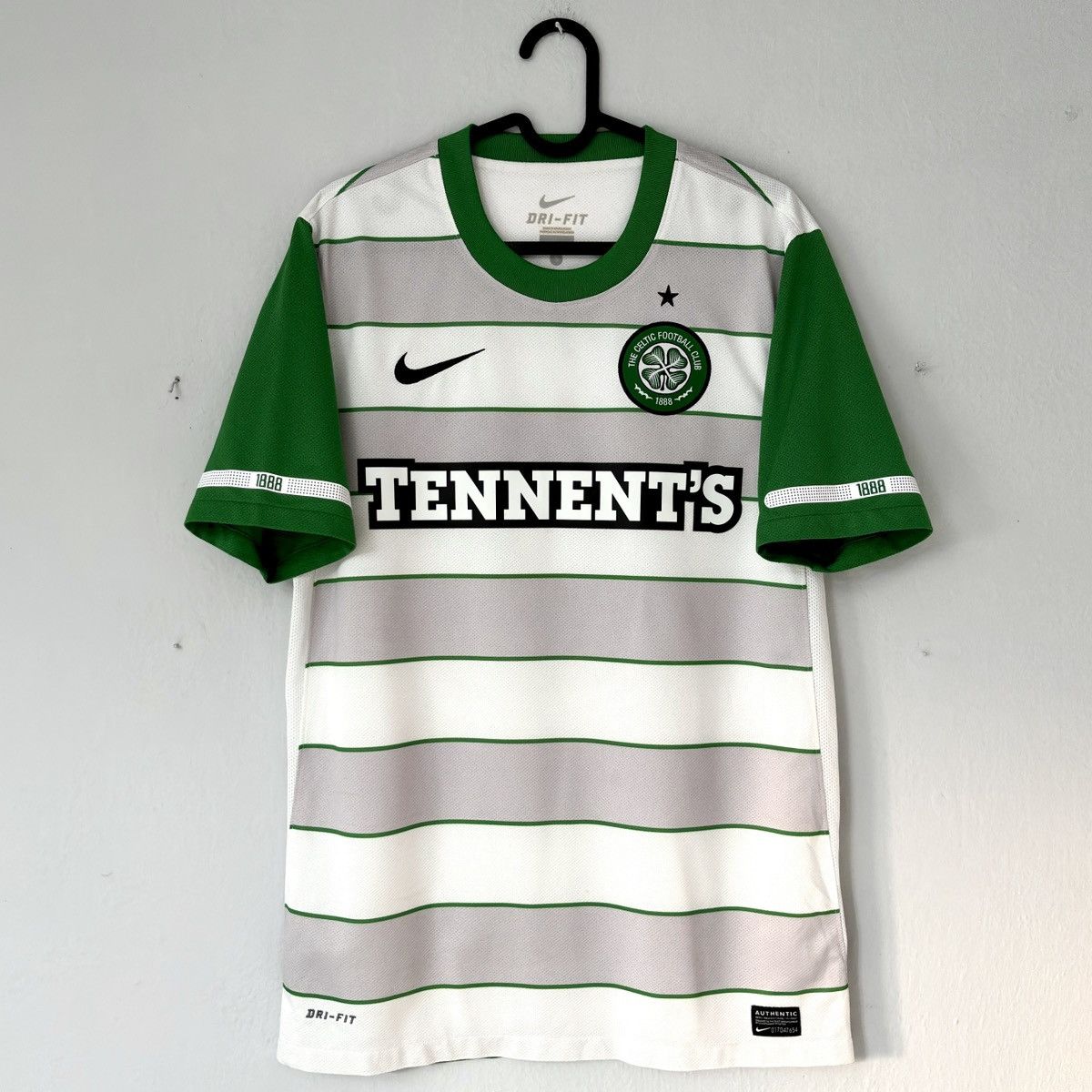 Nike × Vintage 2011 2012 Celtic Scotland Adidas Home Kit Soccer Jersey Tee Size US S / EU 44-46 / 1 - 2 Thumbnail