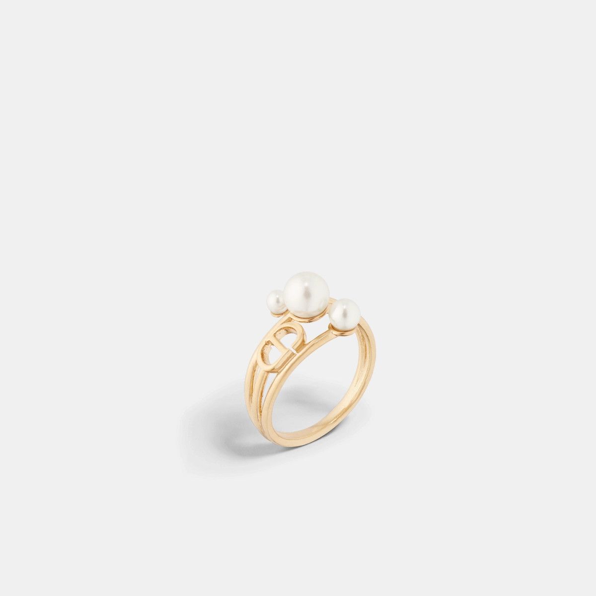 Dior o1bcso1str0126 Size:OS/Triptyque Ring in Golden/White Size ONE SIZE - 1 Thumbnail