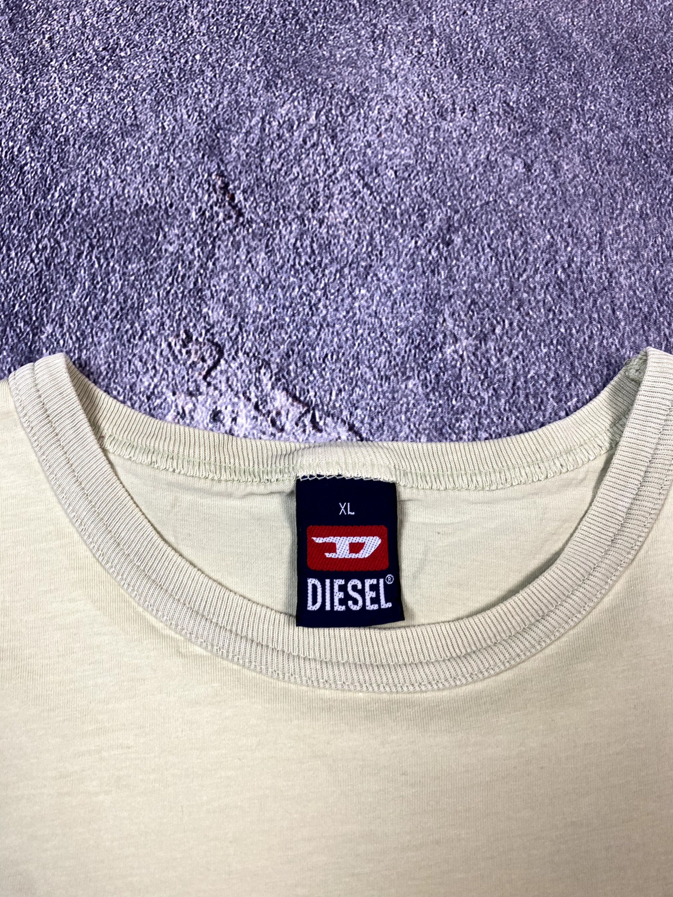 Diesel Vintage 00s Diesel Olive T-shirt Y2K Streetwear Size US XL / EU 56 / 4 - 4 Thumbnail