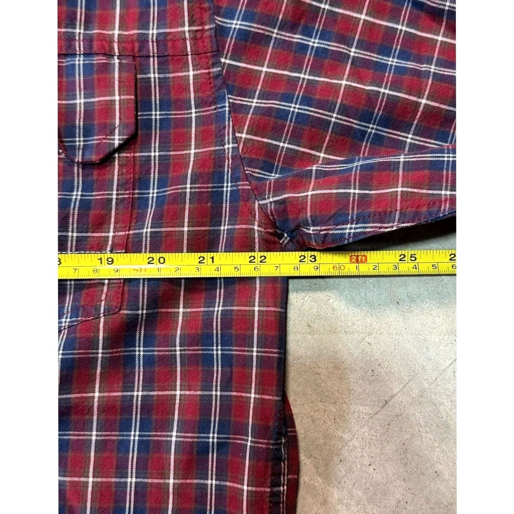 Vintage VINTAGE Tommy Jeans Shirt Red Plaid Button-Up Long Sleeve Men's Sz L Size US L / EU 52-54 / 3 - 6 Thumbnail