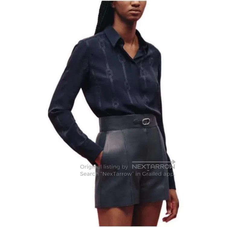 Hermes Hermes Shirt Navy Size XXS / US 00 / IT 34 - 1 Thumbnail