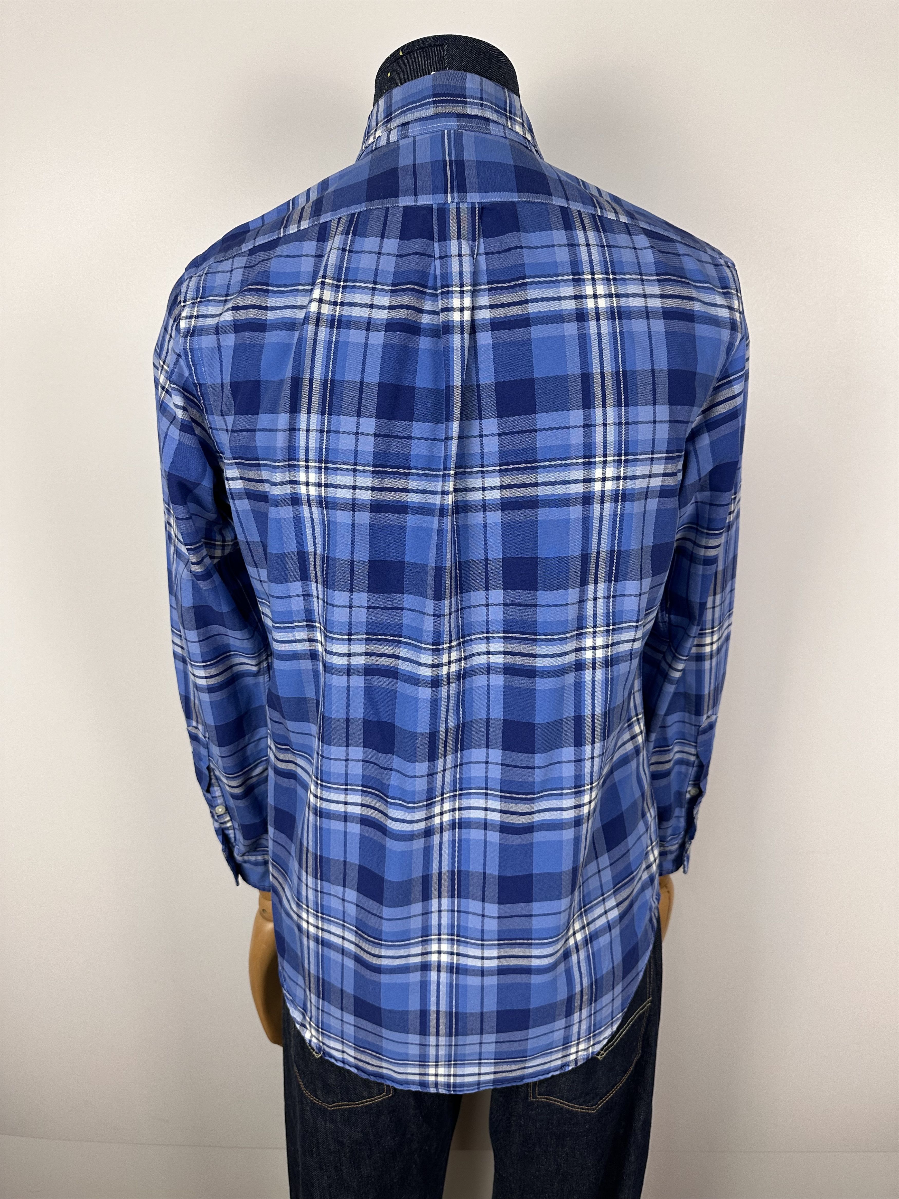 Polo Ralph Lauren POLO RALPH LAUREN Cotton Checkered Button Up Shirt Blue Mens Size US S / EU 44-46 / 1 - 7 Thumbnail