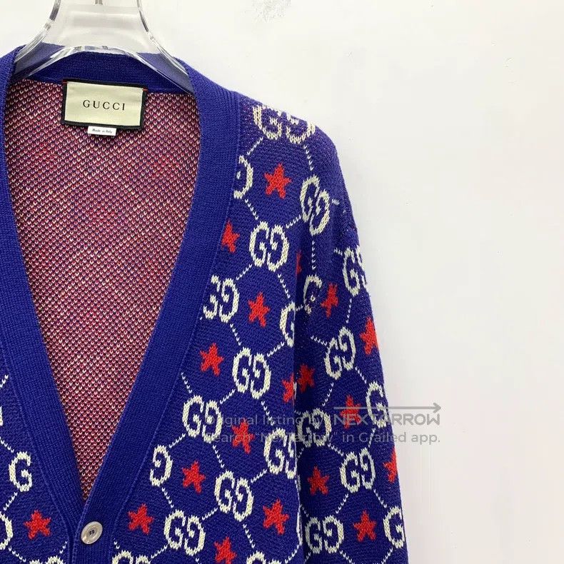 Gucci Gucci Colour block five-pointed star logo jacquard full pr Size US L / EU 52-54 / 3 - 3 Thumbnail